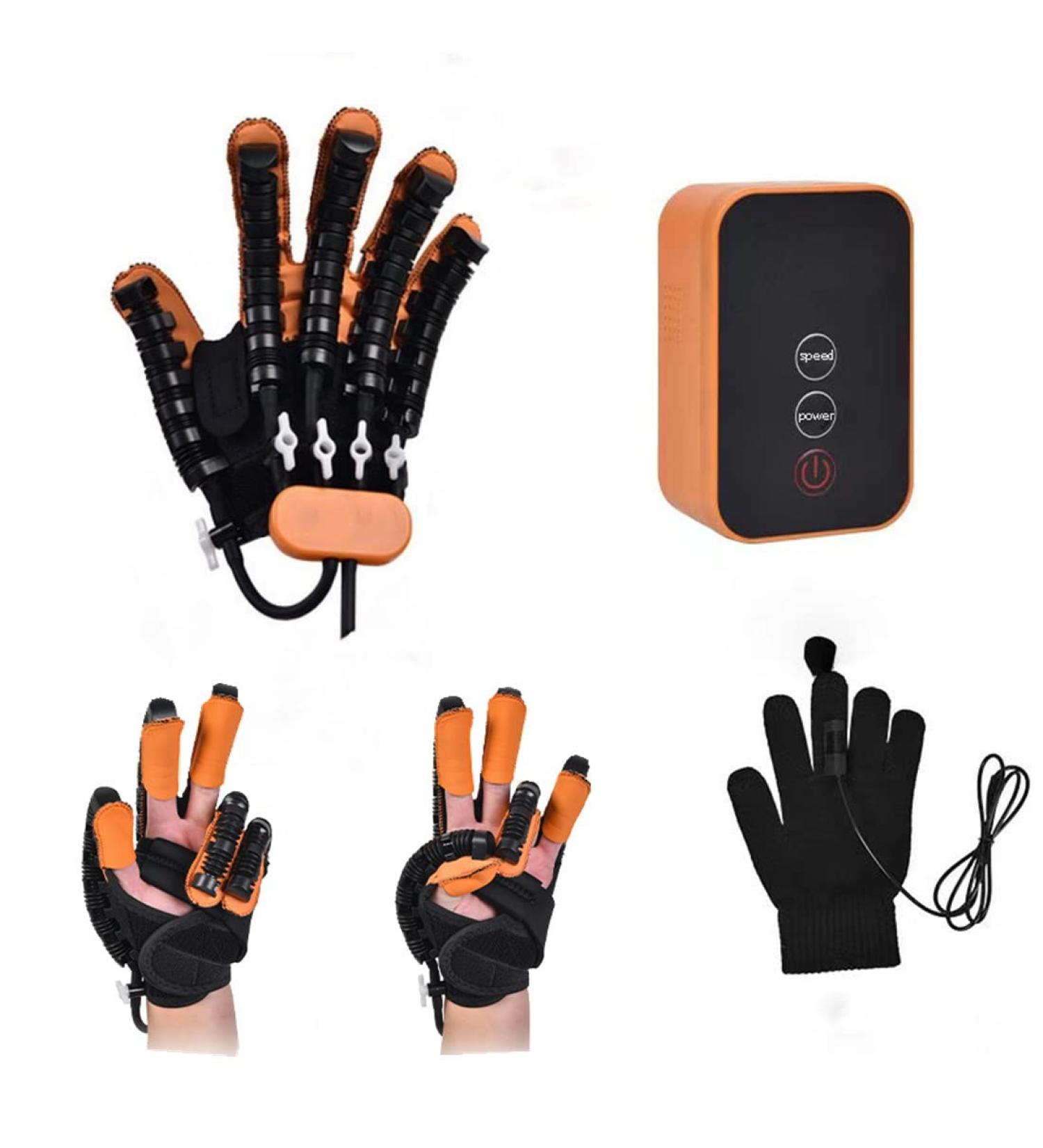 Rehabilitation Robot Gloves Stroke Rehabilitation Aids Rehabilitation Training Gloves Hemiplegia Finger Rehabilitation Trainer Finger Splint (left hand-m) - Buy Online on GoSupps.com