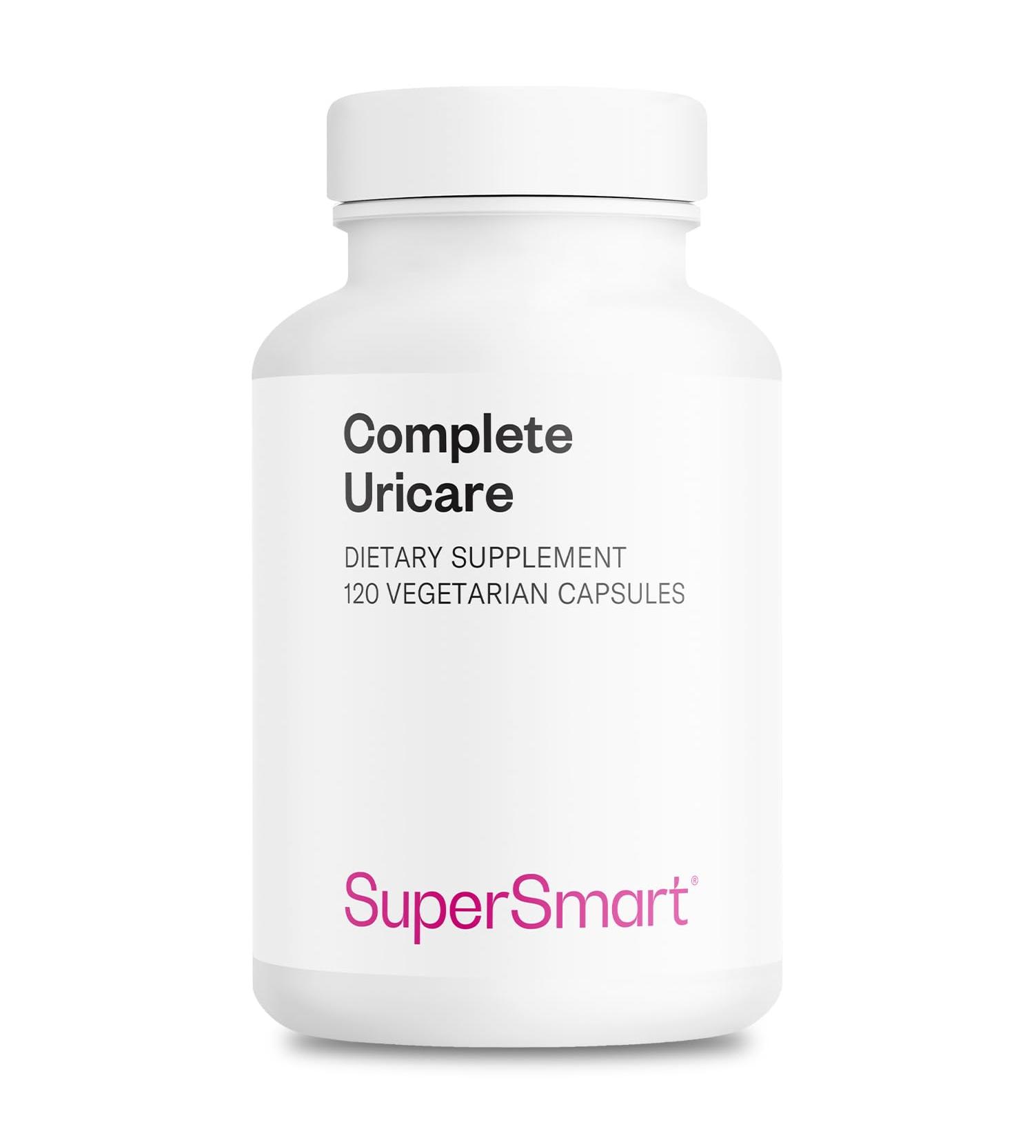 SuperSmart Complete Uricare (Patented & High Strength) - D-mannose Go Less Pumpkin Seed Varuna Bark - for Women & Men | Non-GMO & Gluten Free - 120 Vegetarian Capsules - Buy Online on GoSupps.com