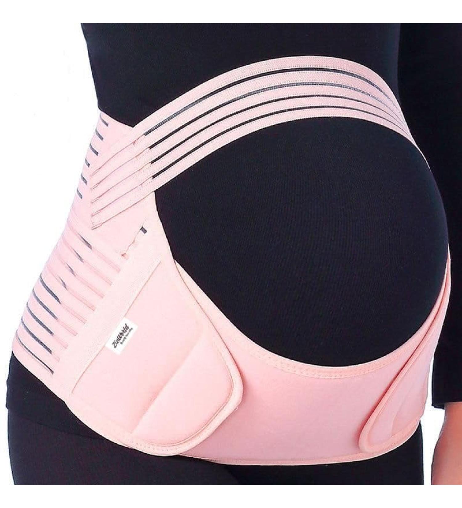 ZiaWorld Care Maternity Pregnancy Support Belt Waist Brace - Pink M | Comfortable Belly Band for Post-Partum Women | Breathable Relief and Bump Support - Buy Online on GoSupps.com