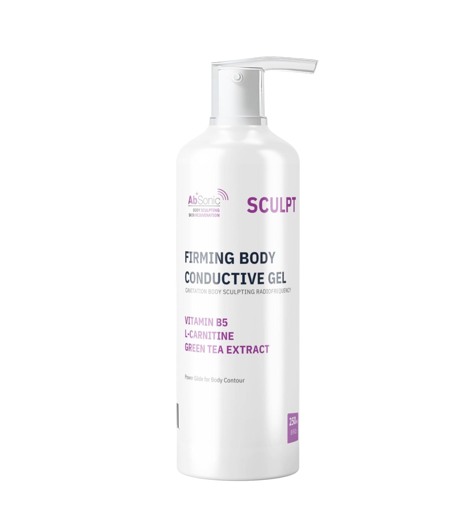 Absonic Sculpt Firming Cavitation Conductive Gel - Toning Gel Enriched with L-Carnitine & Green Tea Extract for Body Cavitation Sculpting & Tightening Devices - 8.5oz Bottle - Made in USA - Buy Online on GoSupps.com