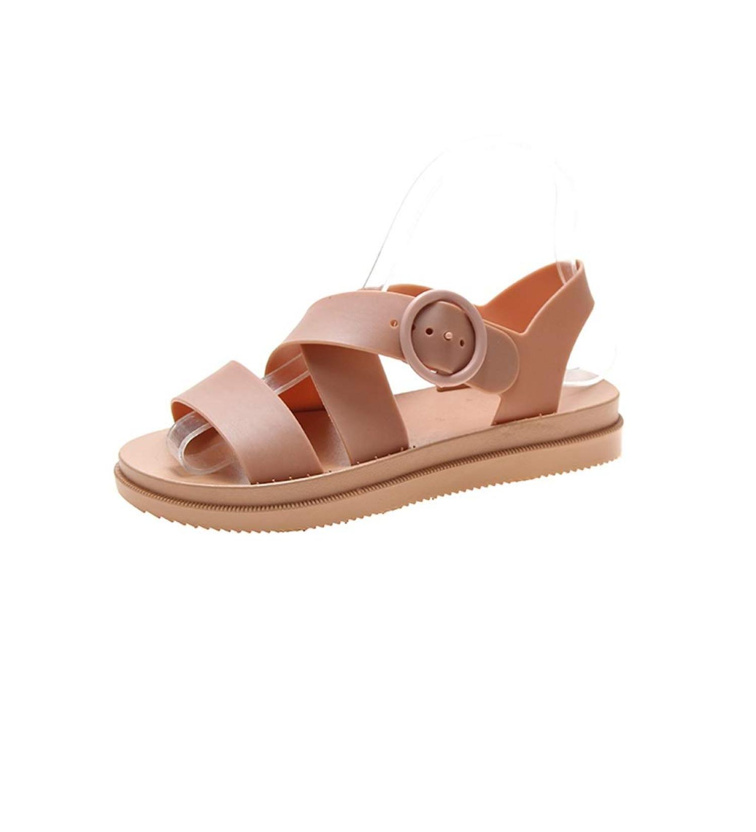 Shop Wedge Heel Women Sandals - Summer Platform Casual Adjustable Buckle Peep Toe Shoes - Size 7.5 - Buy Online on GoSupps.com