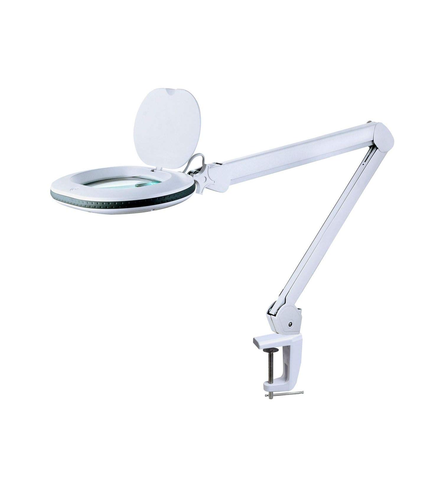 Lumeno 8613G Magnifying Lamp - 110x150mm Lens 60 LEDs 3 Diopters - Ideal for Reading Cosmetics Soldering | International Shipping - Buy Online on GoSupps.com