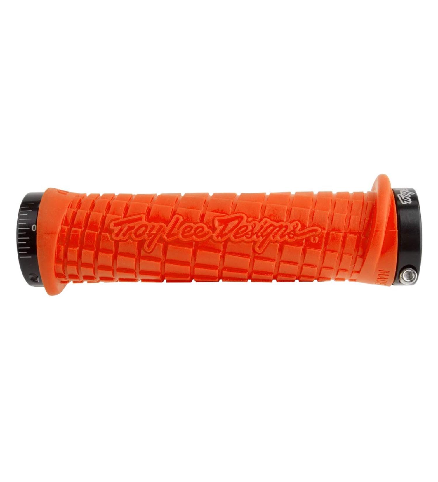 Odi Troy Lee Design Grip with Lock On Clamps Orange/Black