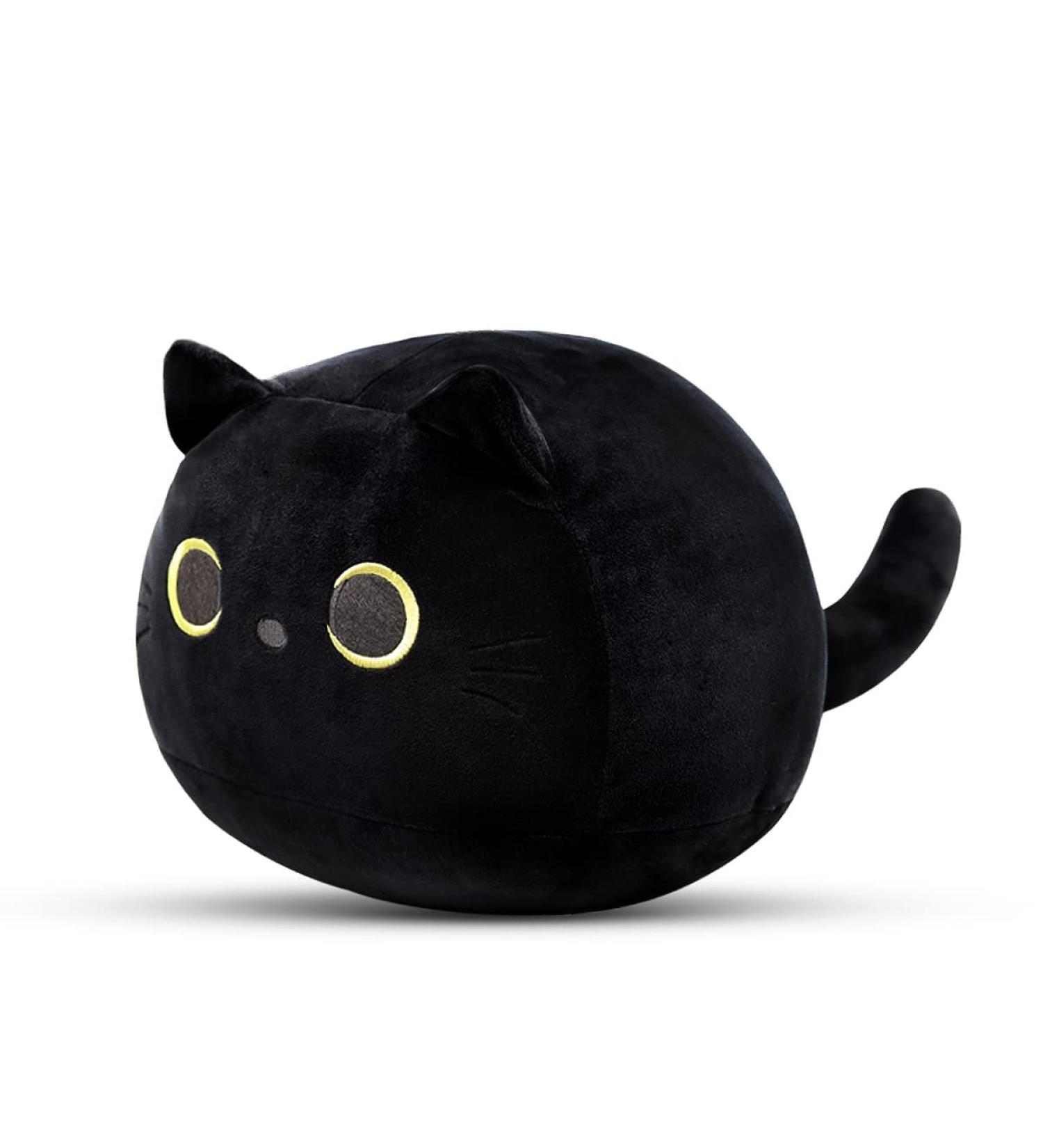 DNFASCHI Black Cat Plush Pillow Toy - Soft Stuffed Animal Cat Plushie for Kids - 20cm Cute Black Cat Stuffed Doll - Birthday for Boys Girls (Black-20cm) (HMHM20CM) - Buy Online on GoSupps.com