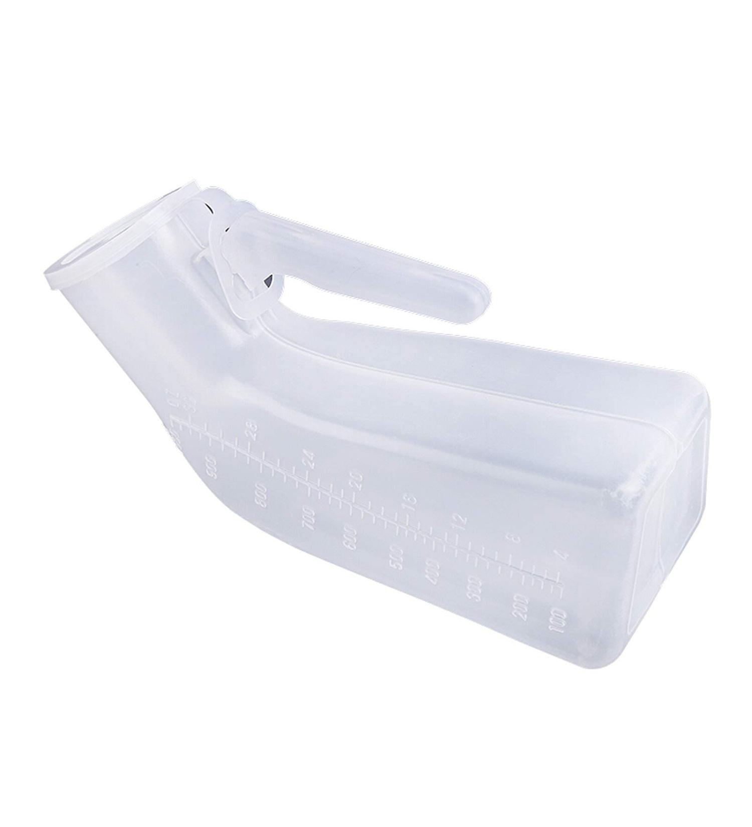 Men Urinal with Scale with Handle Easy to Clean Transparent Environmental Protection Texture for Car Tourism Companion 1000ML Happy - Buy Online on GoSupps.com