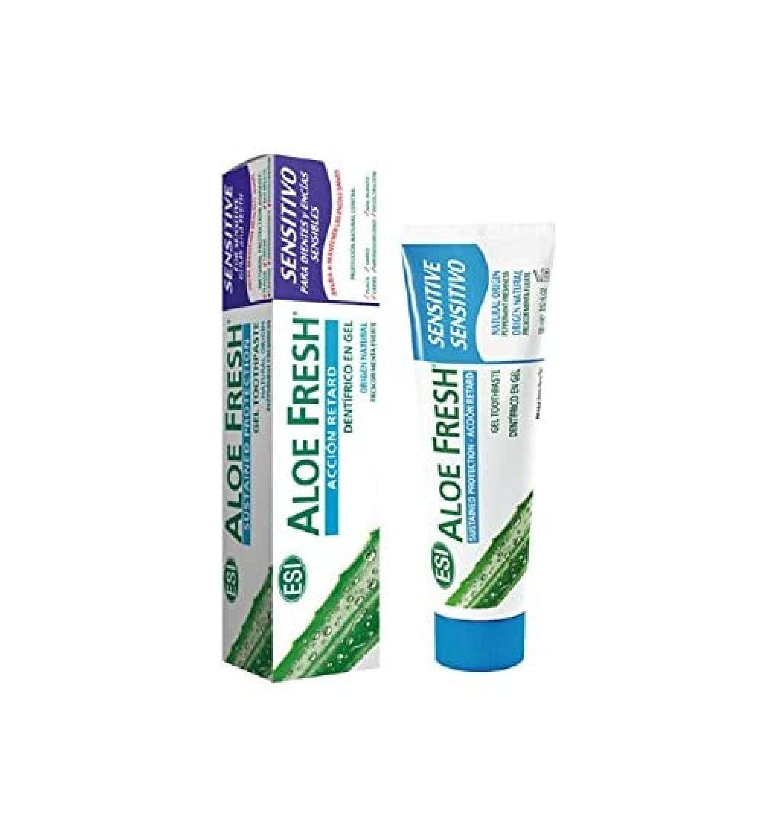 Buy ESI Aloe Fresh Sensitive Toothpaste 100ml - Soothing Organic Formula for Healthy Teeth & Gums | International Shipping Available - Buy Online on GoSupps.com
