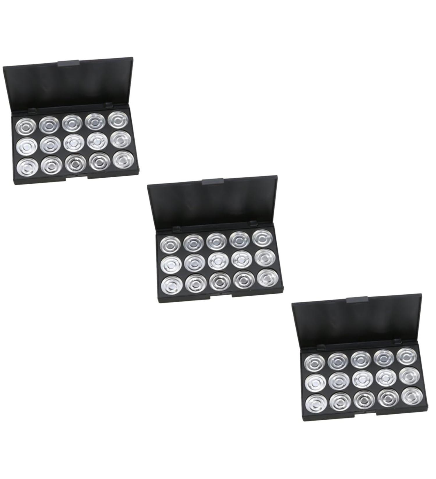 PLAFOPE 3pcs 15 Empty Cosmetic Case Cosmetic Cases for Traveling Travel Makeup Case Empty Makeup Eyeshadow - Buy Online on GoSupps.com