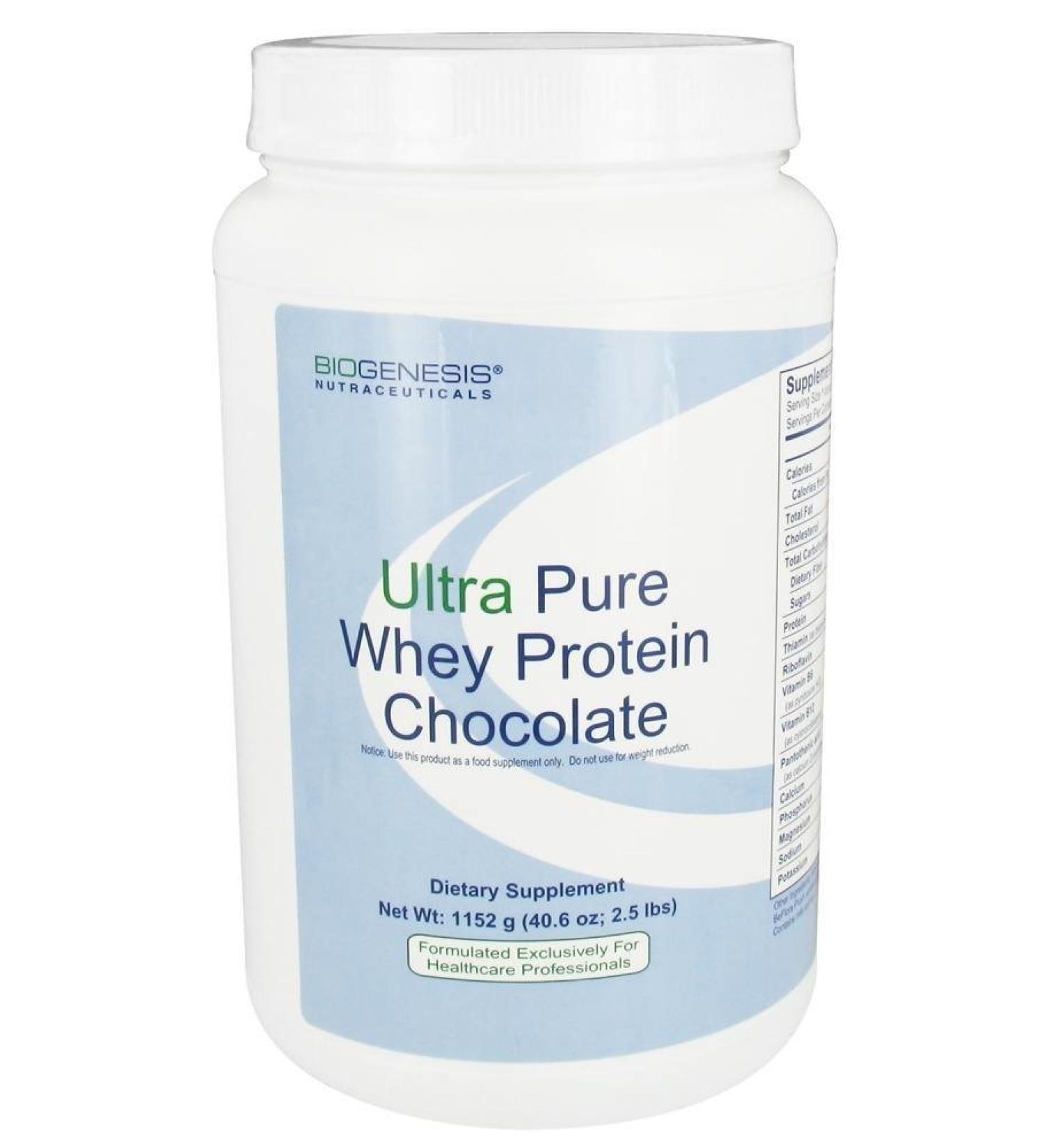 Biogenesis Ultra Pure Whey Protein - Chocolate Flavor 2 lb 8.6 oz (1152 g) | Premium Quality & International Shipping - Buy Online on GoSupps.com