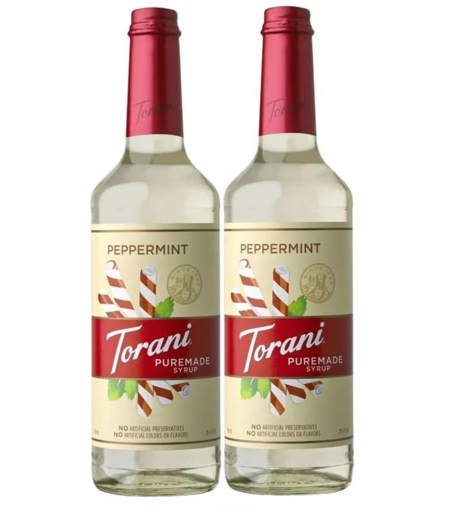 Torani Puremade Peppermint Flavour Syrup 750ml 2 Pack - Buy Online on GoSupps.com