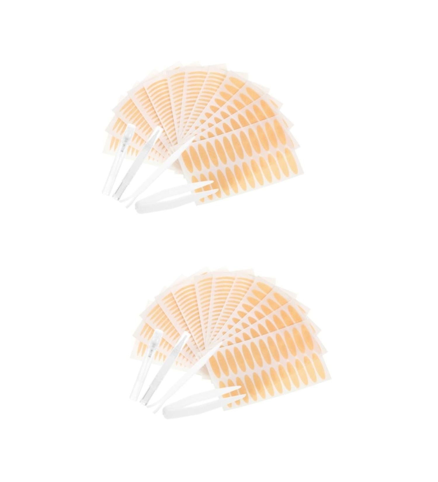 Ipetboom 2 Sets Double Eyelid Sticker Set Girl Stickers Self-adhesive Eyelid Strip Double Eyelid Tapes Makeup Invisible Eyelid Tapes Traceless Eye Lift Strips Cosmetics Plastic No Trace - Buy Online on GoSupps.com