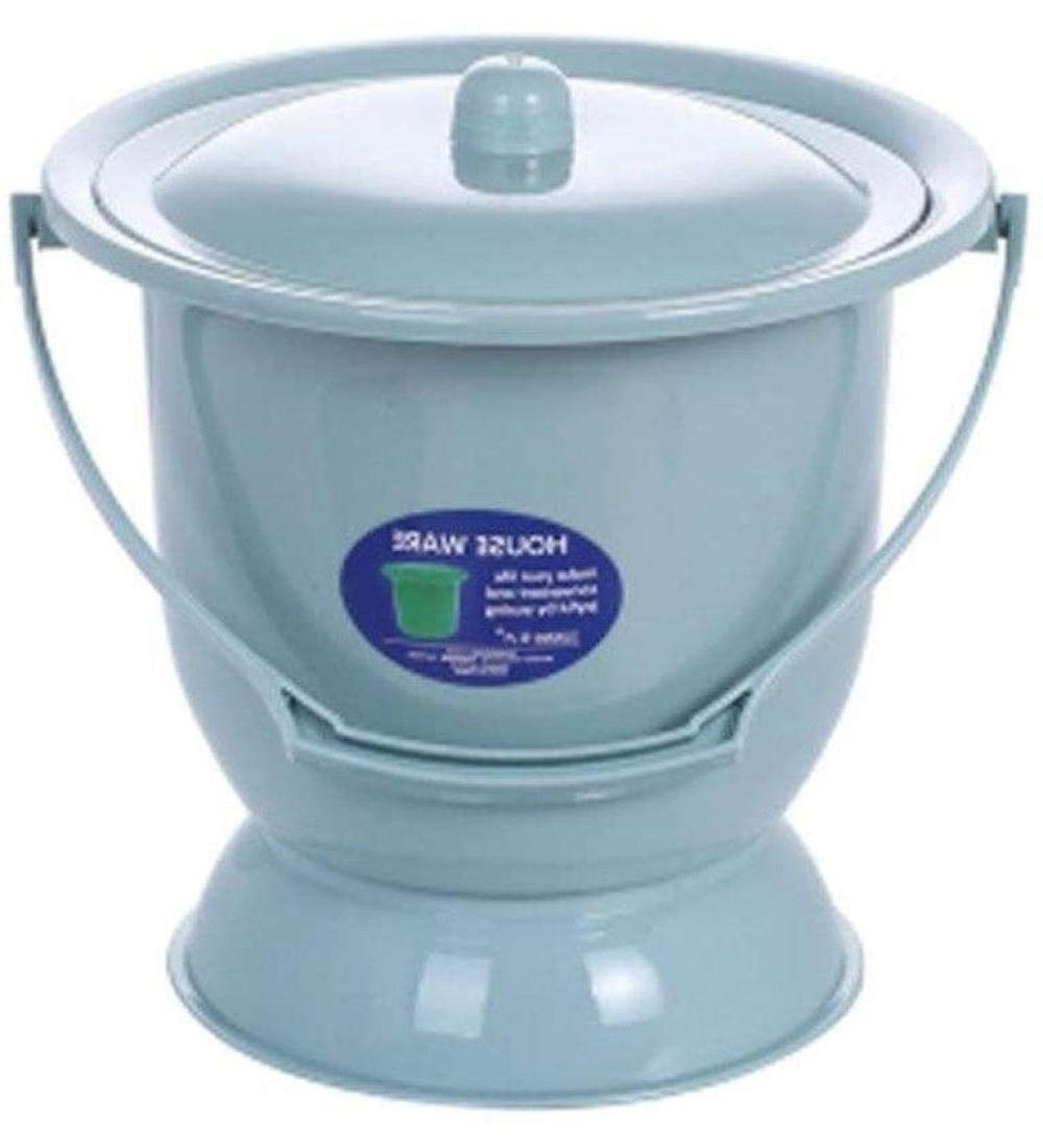 Basin Plastics Bedpan Children Female Urine Buckets Adults with Lids Chamberpot s Spittoon Heightening Non-Slip Portable Toilets Elderly Children Outdoor Travel Home Uptodate Blue