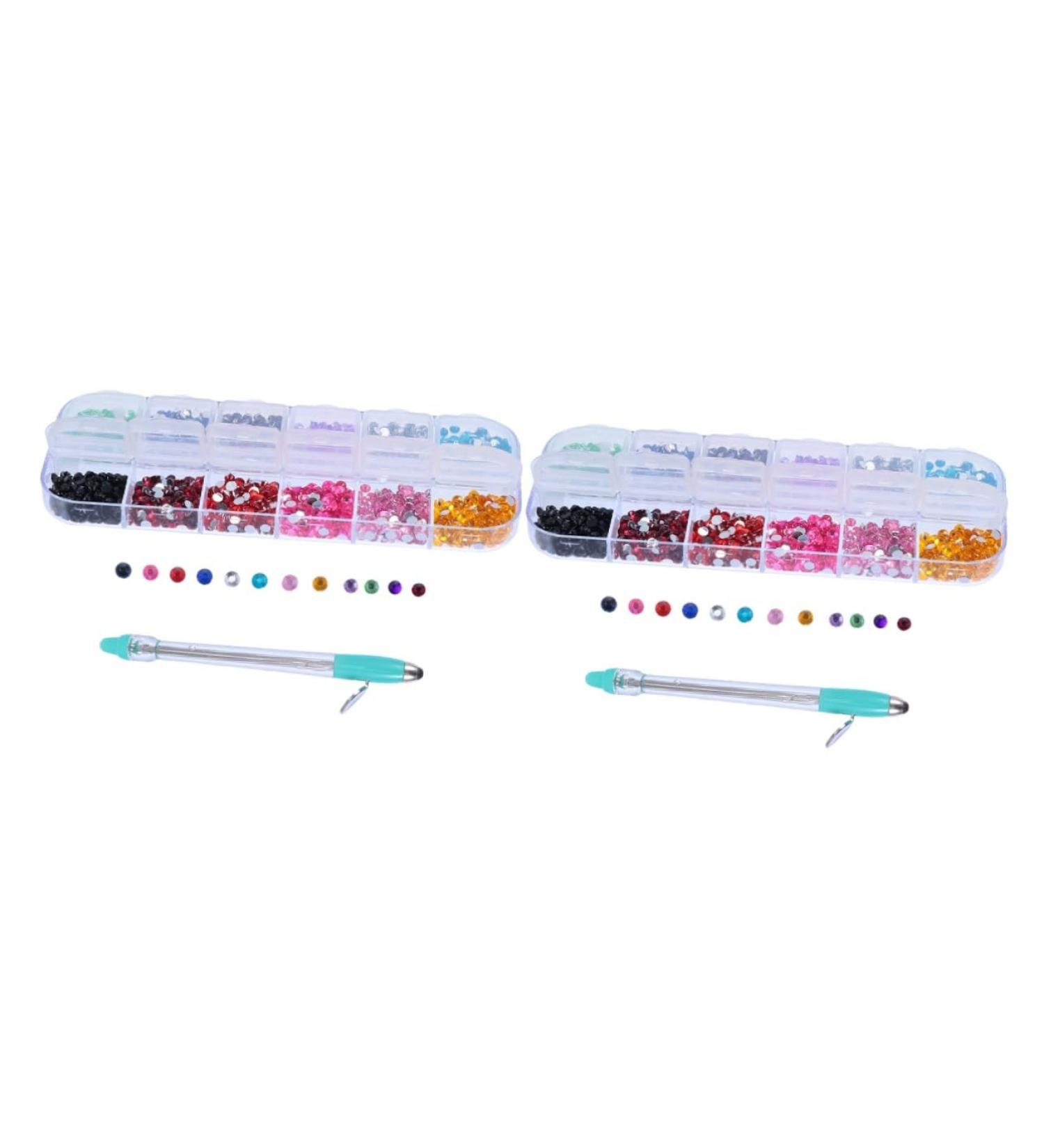 MAGICLULU 2 Sets Manual Drilling Pen Nail Art Pen Materiales Para U as Kit De Manicura Rhinestone Pointing Pen Nail Kits Rhinestone Painting Tool Pc Nail Supplies Diamond Manicure - Buy Online on GoSupps.com