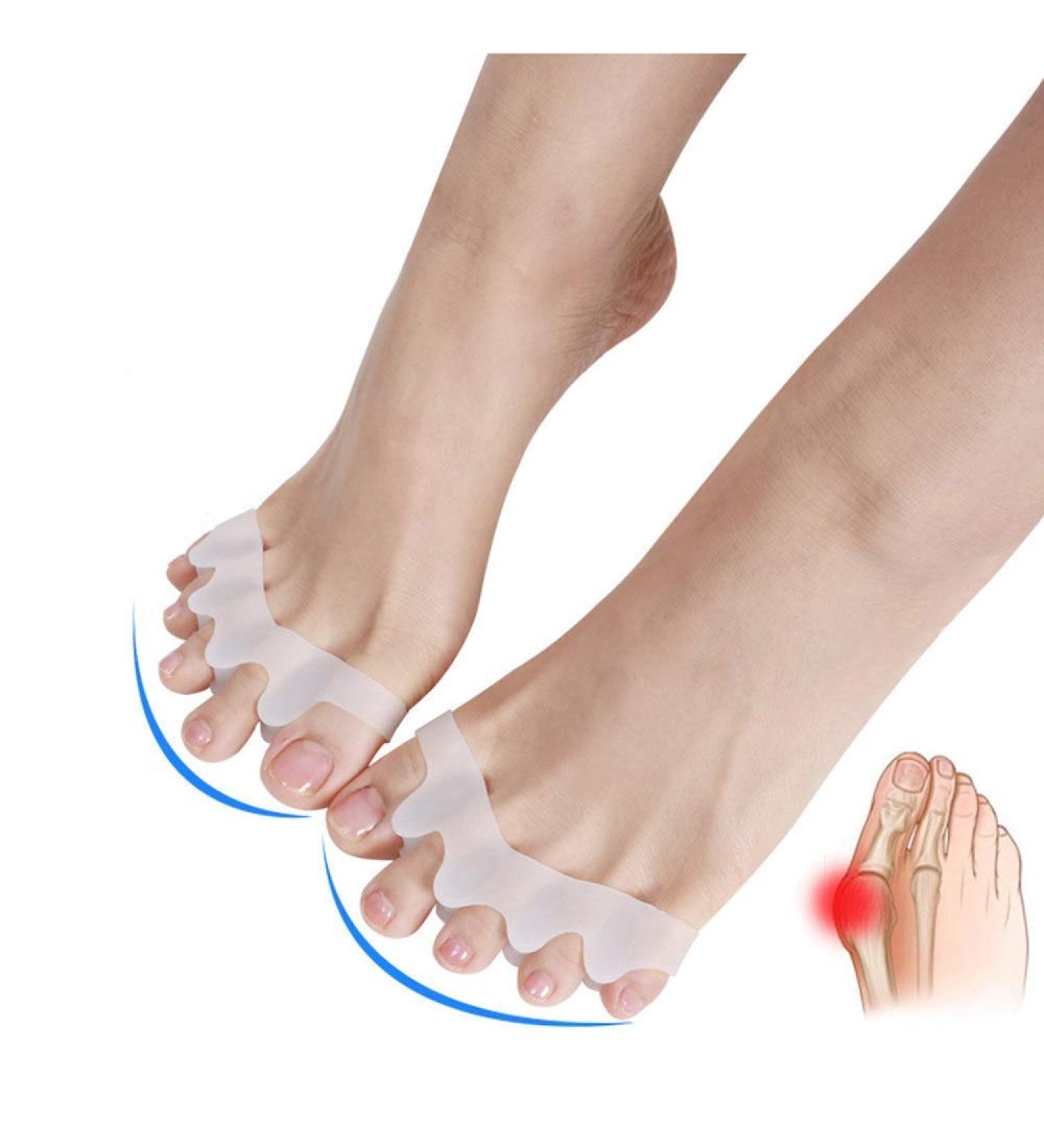 ENPAP Men's Toe Separator Socks - Gel Hammer Toe Corrector & Valgus Straightener - 1 Pair - Buy Online on GoSupps.com