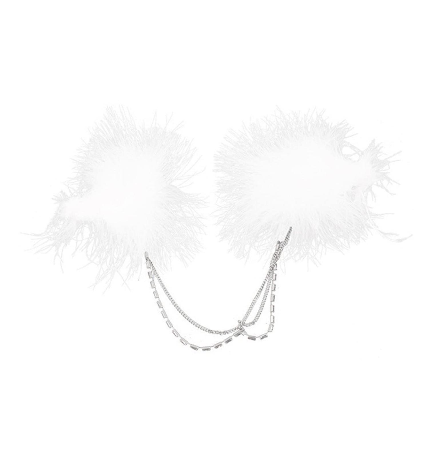 hgnxa Korean Female Hairpin White Side Clip Hair Clips Hairpin Feather Barrettes Headpiece for Women Girls - Buy Online on GoSupps.com