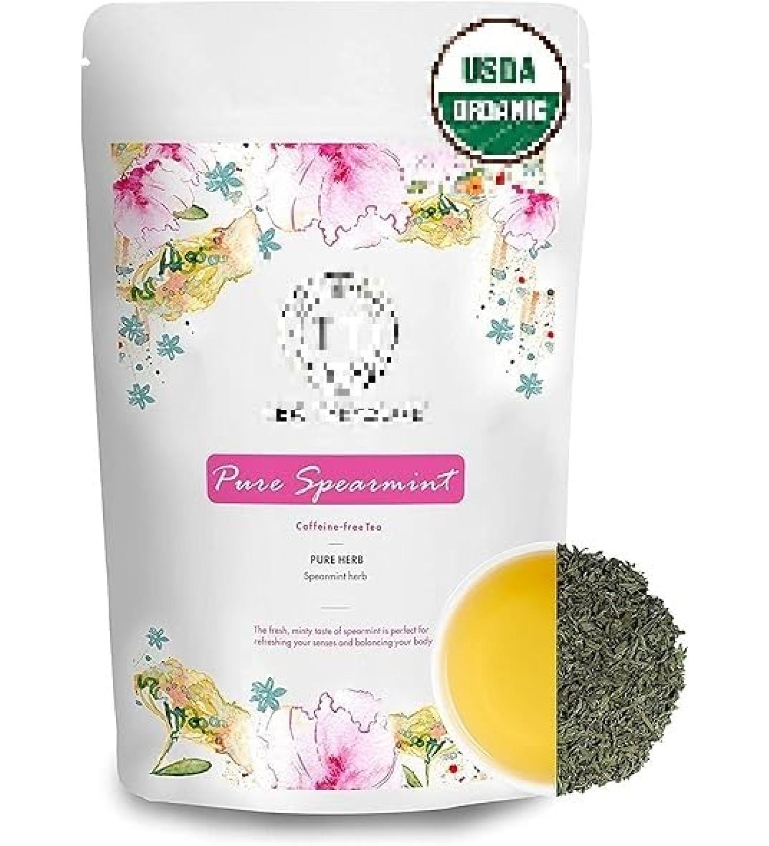 REQ Spearmint Herbal Tea for PCOD & PCOS Cure Facial Hair & Acne Due to Hormonal Imbalance 100 g
