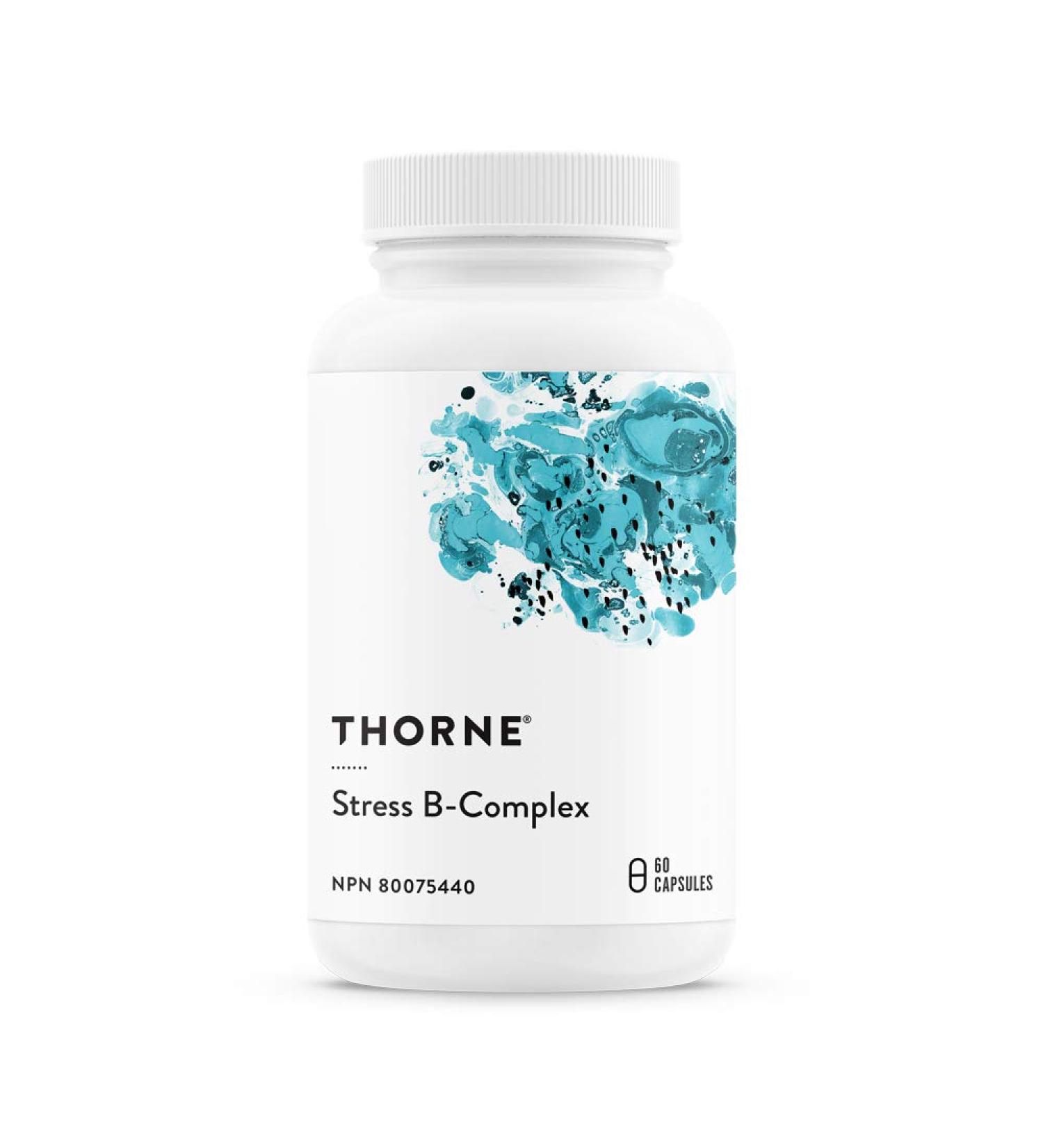 Thorne Stress B-Complex - Vitamin B Complex for Stress Support - 60 Capsules - 60 Servings - Buy Online on GoSupps.com