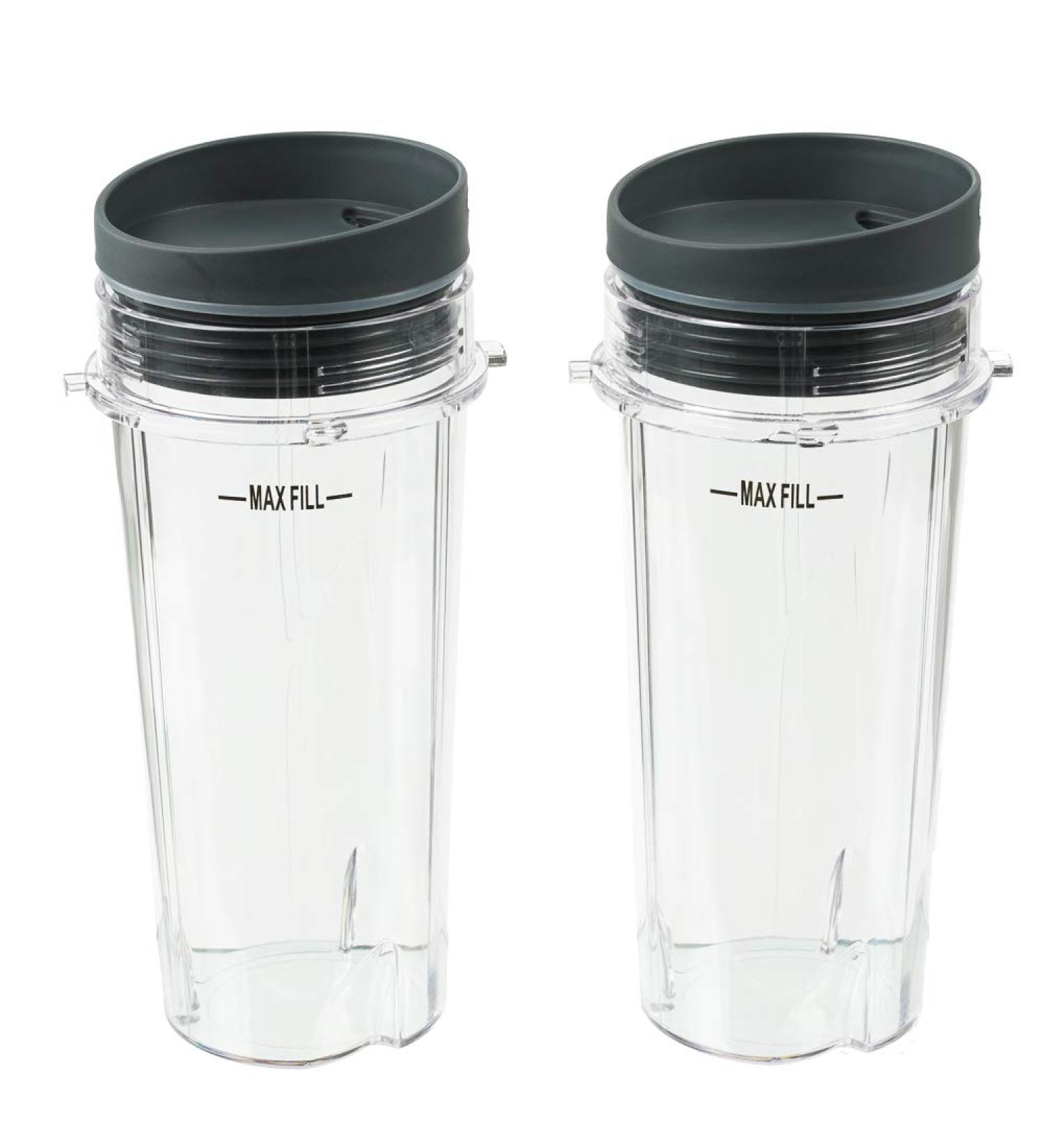 Ninja Blender Cups - 16oz with Sip Lids | Compatible with Nutri Ninja Auto IQ Series - Buy Online on GoSupps.com