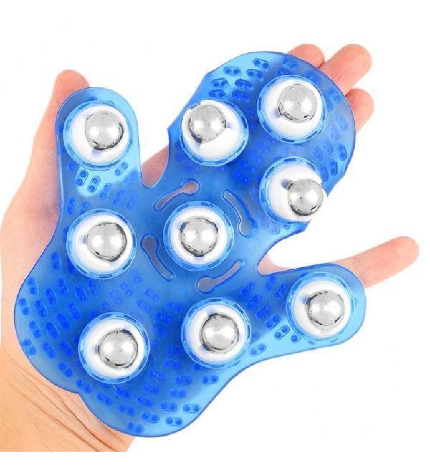 Milageto 3x Gloves Massager - 9x 360 Rotating Roller Balls for Ultimate Body Stress Relief | Shop Internationally - Buy Online on GoSupps.com