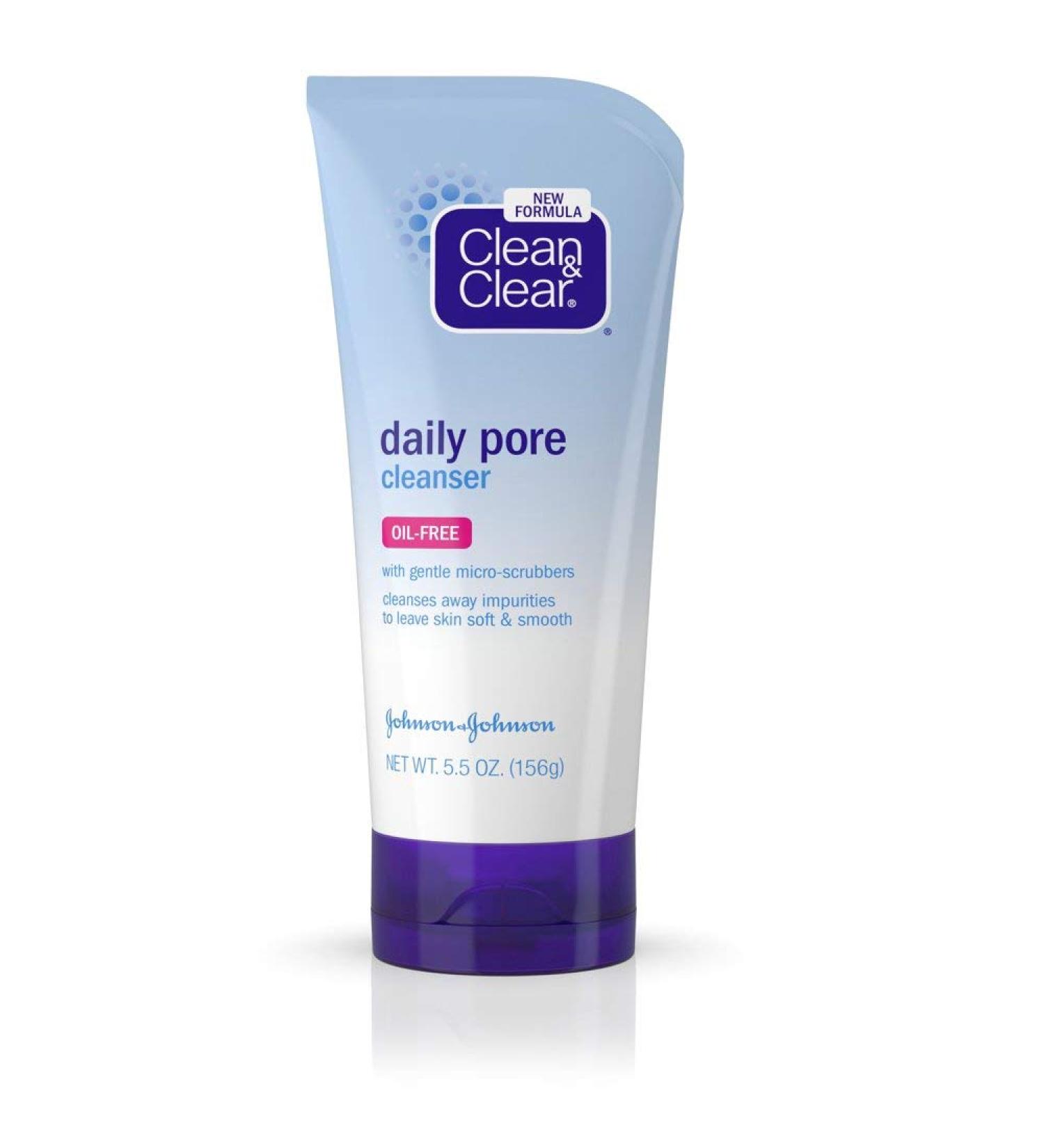 CLEAN & CLEAR Daily Pore Cleanser Oil-Free 5.50 oz (Pack of 4)