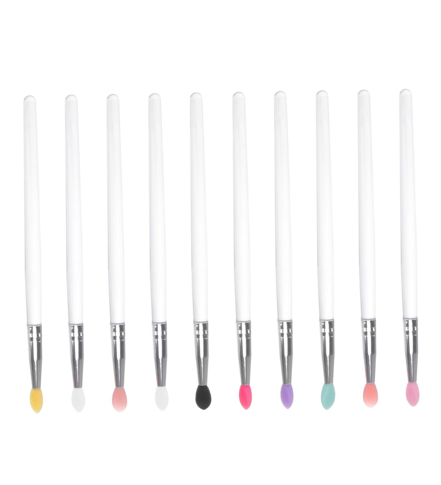 NOLITOY 10pcs Eye Shadow Brush Makeup Brush Facial Scrubber Face Wand Eyeshadow Applicator Miss Big Sequins - Buy Online on GoSupps.com