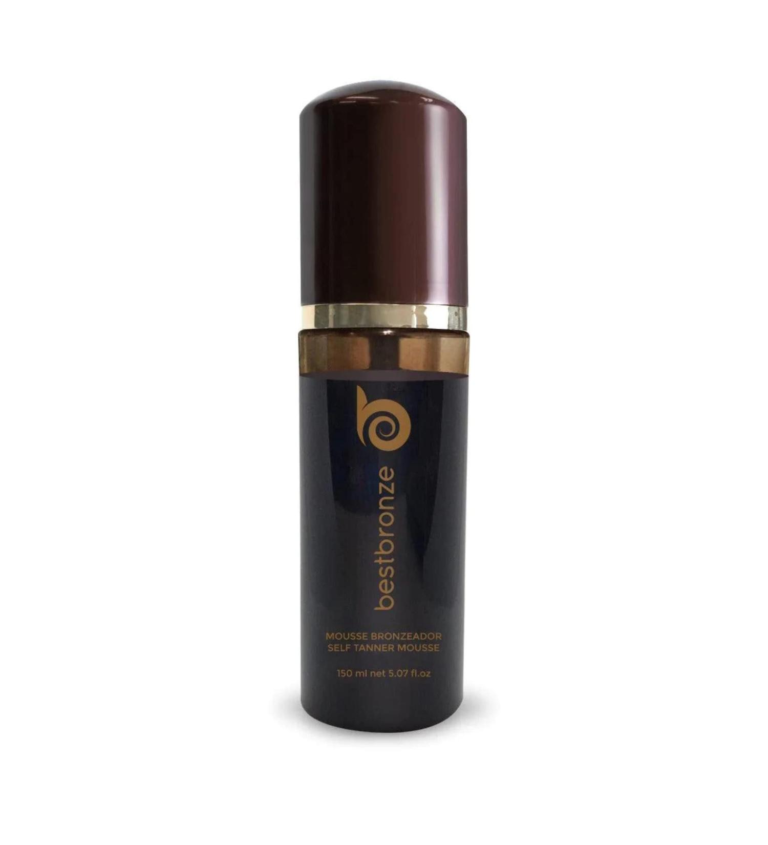 Best Bronze Tinted Self Tanner Mousse  5.07 fl oz - Fragrance-Free - Natural  Vegan Tanning Foam with Vitamin E  Polyglutamic Acid for All Skin Tones and Types - Easy-to-Use Bronzing Mousse