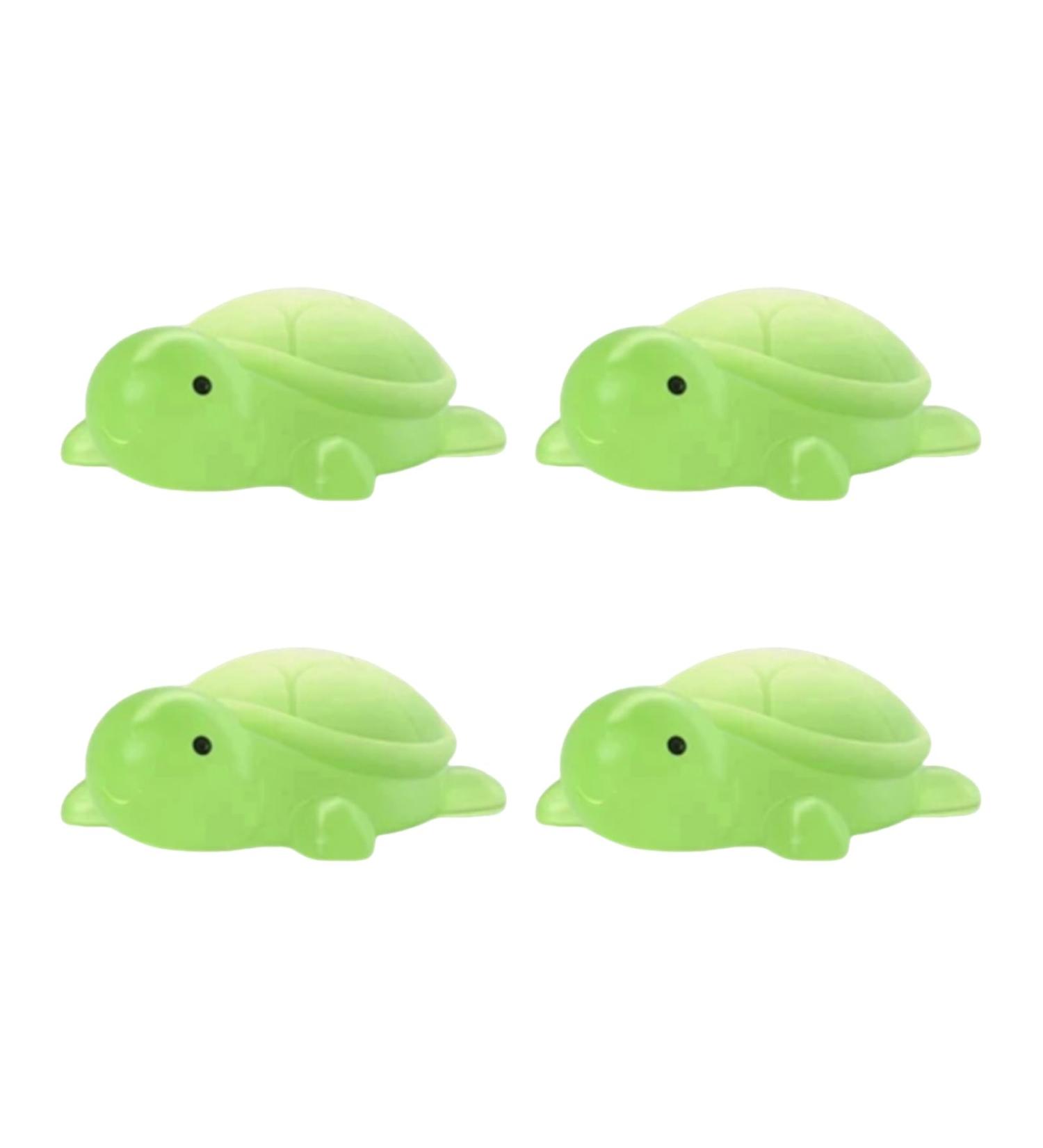 Little Turtle Savap 4PCS Huile essentielle fait la main pour les enfants ingr dients naturels hydratants dans une mignonne mini-forme douce nettoyage avec un parfum apaisant amusant Vert