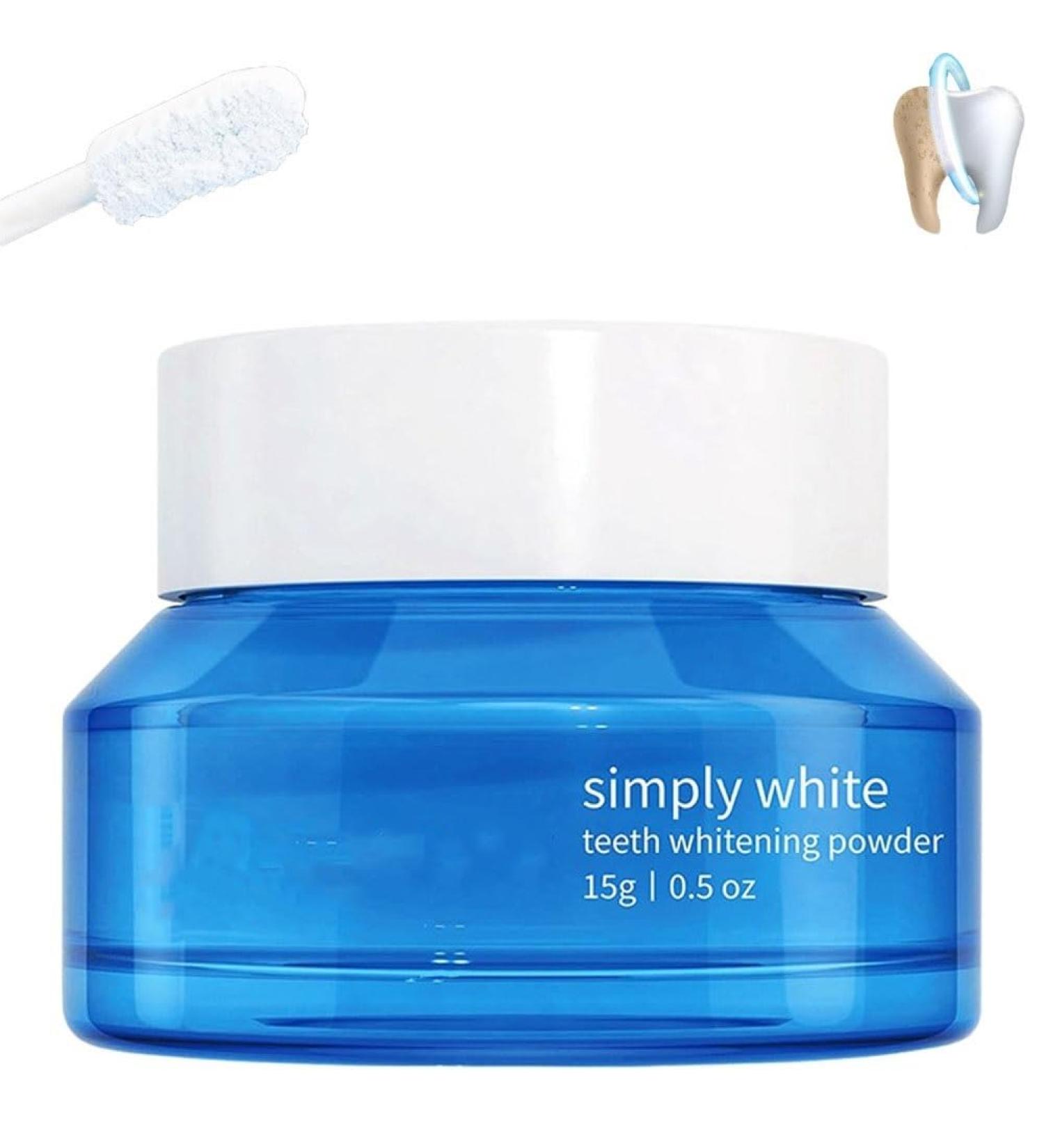 Natural Teeth Whitening Powder | Instant Stain Removal | Enamel-Safe No Sensitivity - Shop Now - Buy Online on GoSupps.com