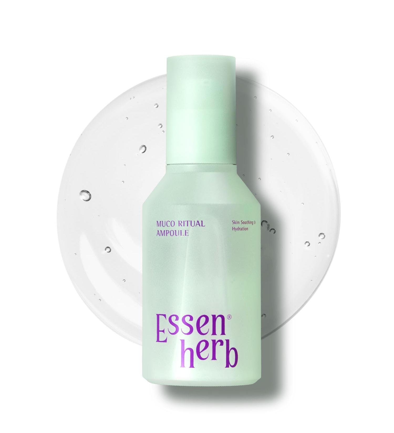 ESSENHERB Aloe Serum (Muco Ritual Ampoule) Korean Vegan Facial Essence with 95% Aloe Polysaccharides Lightweight Hydration for Dry & Visibly Stressed Skin 4.05 fl oz (120ml) - Buy Online on GoSupps.com