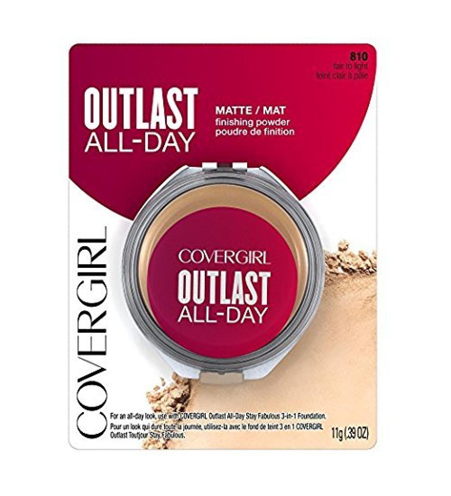 Cg Outlst Mtte Pwd 850 Md Size 0.39o Cover Girl Outlast Ad Matte Finishing Powder 850 Medium-Deep 0.39oz