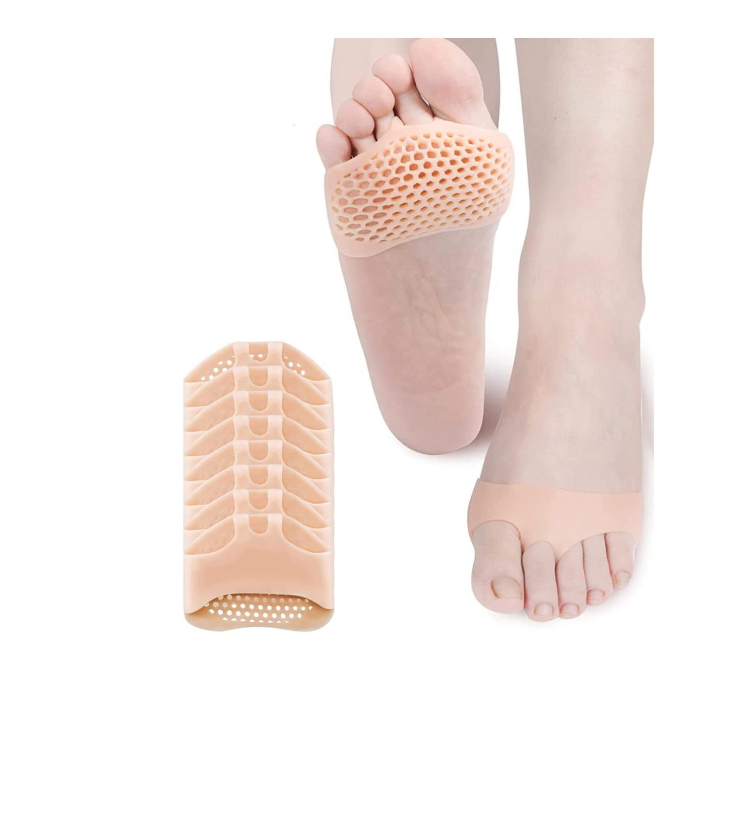Metatarsal Pads for Women High Heels - 14 Pack Ball of Foot Cushions for Foot Pain Relief - Soft Gel Shoe Inserts for Neuroma and Callus - Skin Color (7 Pairs) - Buy Online on GoSupps.com