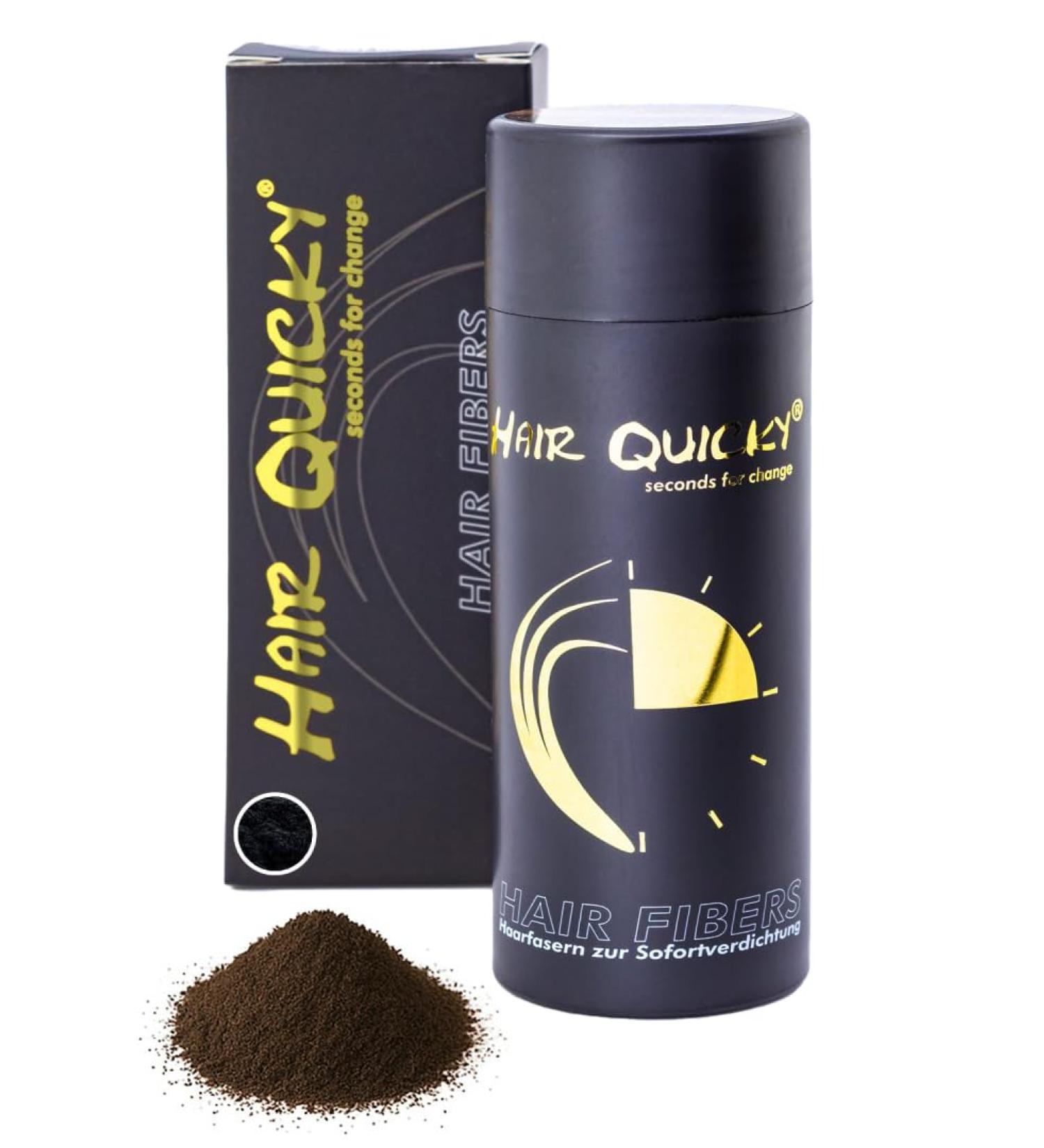  Hair Quicky High Quality Hair Fibers Stirring Bristles Immediate Effect On Secret Corners Partial Salons Hair Loss And Luminous Hair Natural Keratin 28g Black & Brown - Buy Online on GoSupps.com