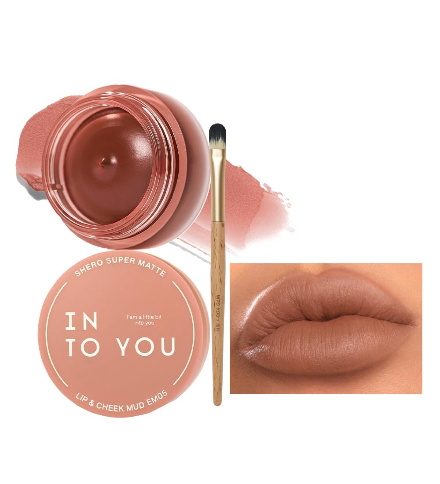Buy INTO YOU Matte Liquid Lipstick - Long Lasting Waterproof Nude Lipstick with Brush | Lightweight No Transfer High Pigment (C-EM05-Sunset Nude) - International Shipping Available - Buy Online on GoSupps.com