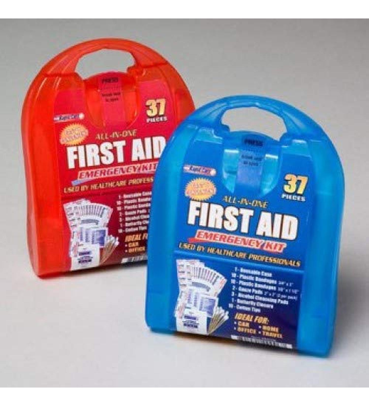 Rapid Care First Aid CD-80006 37 Piece All-In-One First Aid Kit Pack of 6