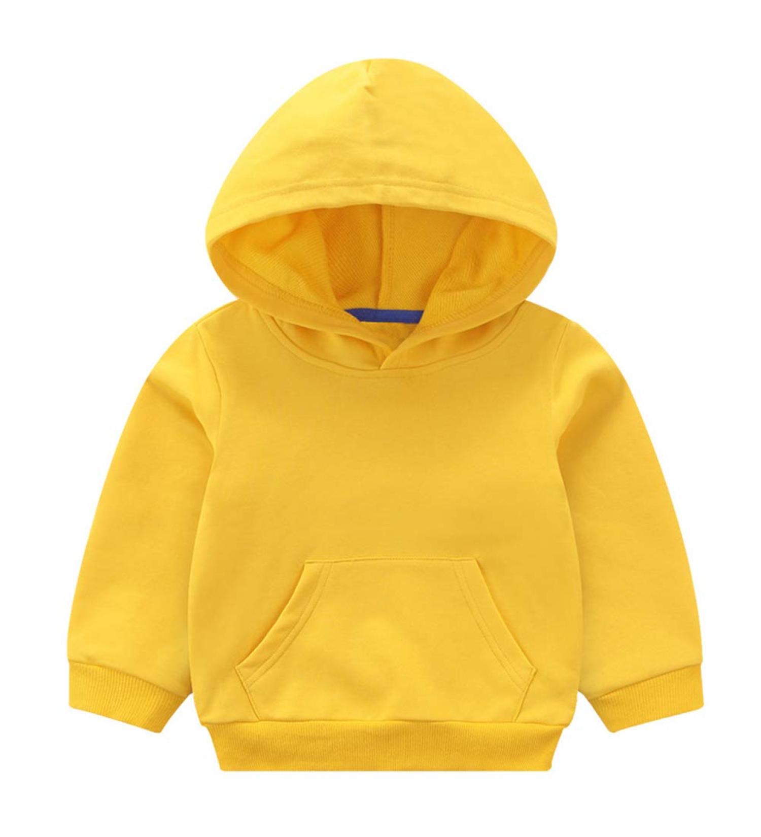 Taigood Kids Hoodie Sweatshirt for Boys and Girls | Spring Winter Warm Top | 4-5 Years Yellow - Buy Online on GoSupps.com