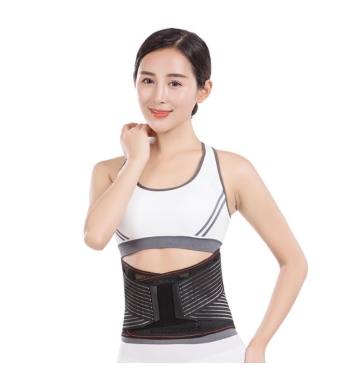 Back Brace Lumbar Support Lumbar Brace Belt Summer Lower Back Brace Support Waist Trainer Lumbar Belt Waist Belt(Large) Large Black - Buy Online on GoSupps.com