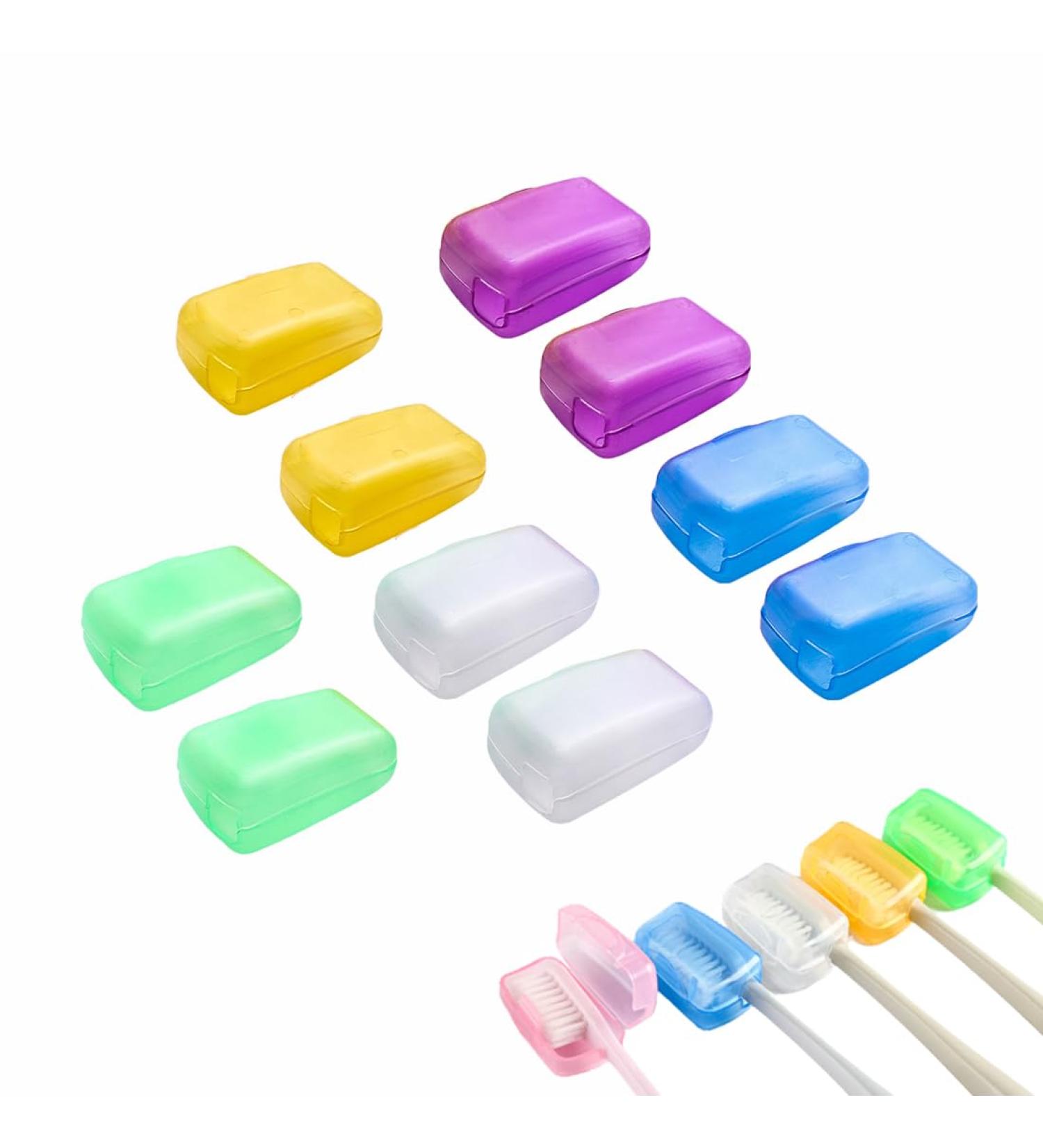 Buy KQNM 10 PCs Travel Toothbrush Cases - Portable Protective Cover & Dust Cap for Hygiene | International Shipping Available - Buy Online on GoSupps.com