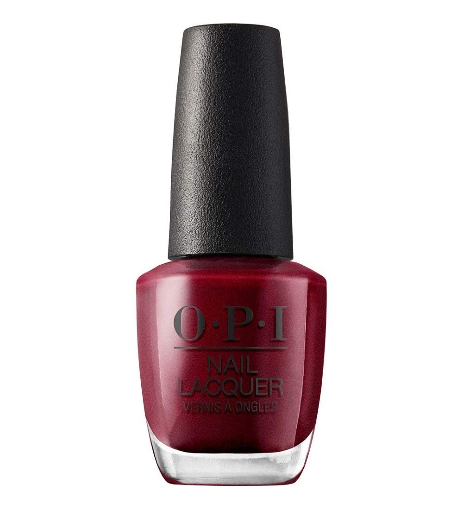 OPI Bogot Blackberry Nail Lacquer - Red Nail Polish 0.5 fl oz (Pack of 1) - Buy Online on GoSupps.com