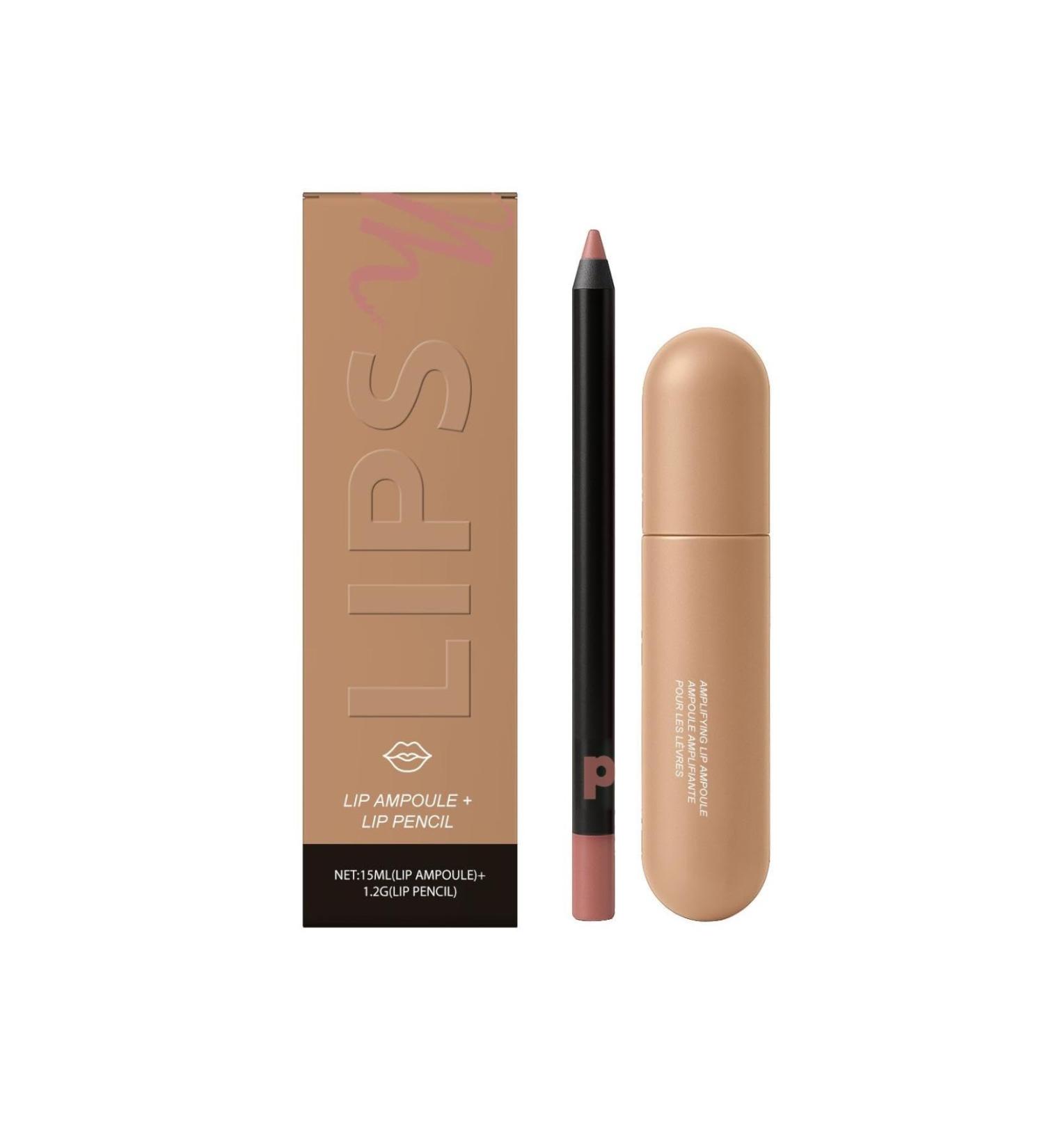  NTHFECG Lip serum 15 ml and lip liner 1.2 g all-in-one makeup kit collagen lip gloss for dry lips makeup kit (B) - Buy Online on GoSupps.com