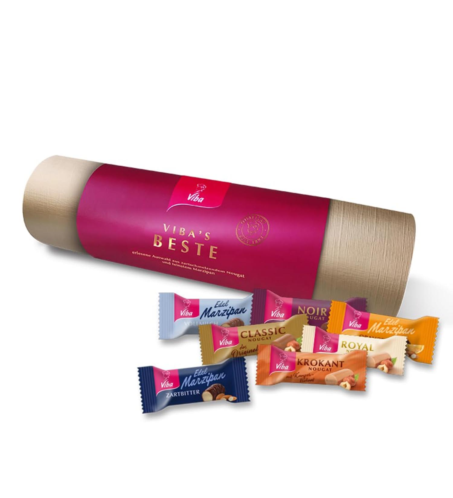  Viba Viba Nougat Viba's Best Bobine cadeau Viba's Beste Nougat & Marzipan 442 5 g - Buy Online on GoSupps.com