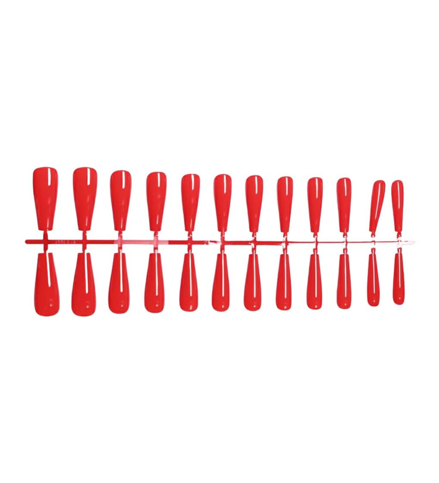 Dajidafu Coffin Nail Set Glossy Classic Scratch Resistant Press-on Fingernails Strong Viscosity Trend Manicure Stickers Type 14 - Buy Online on GoSupps.com