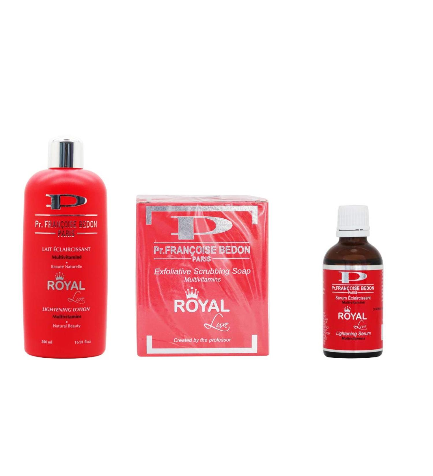 Pr. Francoise Bedon Royal Whitening Lotion & Serum - 500ml & 50ml | Brightening Soap | International Shipping - Buy Online on GoSupps.com