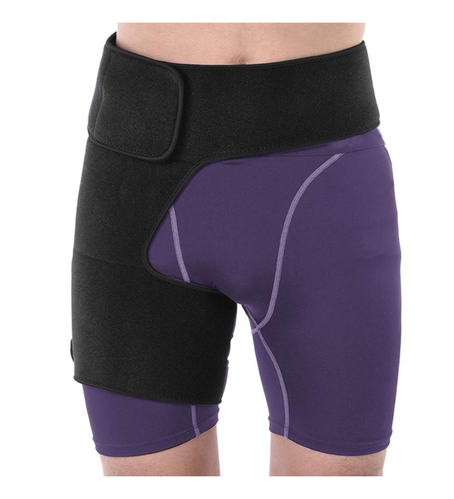 Groin Support Brace for Men & Women | Hip Thigh Compression Sleeve & Hamstring Support Wrap - Buy Online on GoSupps.com