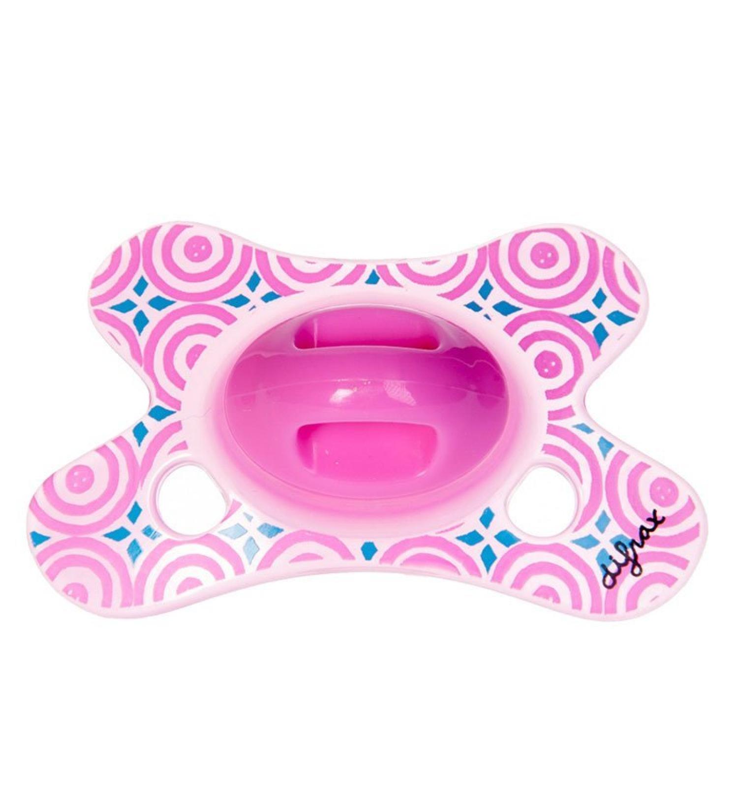 Difrax 799 Mini Pacifier - Dental Design for Infants 0-6 Months - Pink | International Shipping Available - Buy Online on GoSupps.com