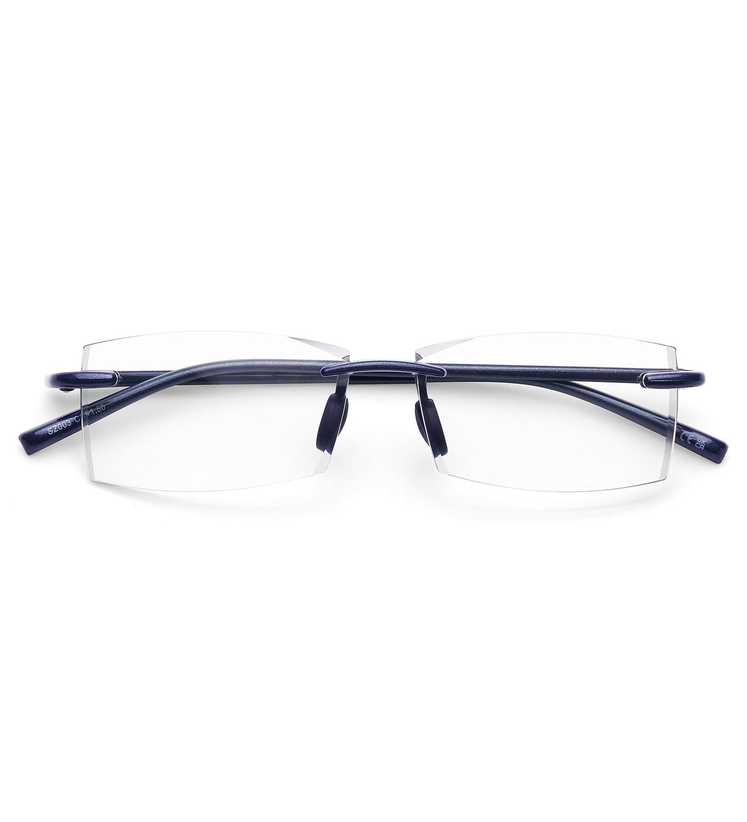 DOOViC Blue Light Filter Reading Glasses - Half Frame & Rimless 1.25x Magnification for Eye Protection - Buy Online on GoSupps.com
