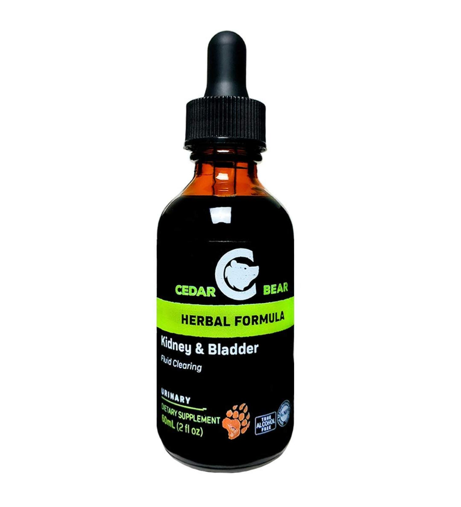 Cedar Bear Kidney & Bladder Blend - Liquid Herbal Supplement for Urinary Health | 2 Fl Oz - Soothes & Supports Fluid Dynamics - Buy Online on GoSupps.com