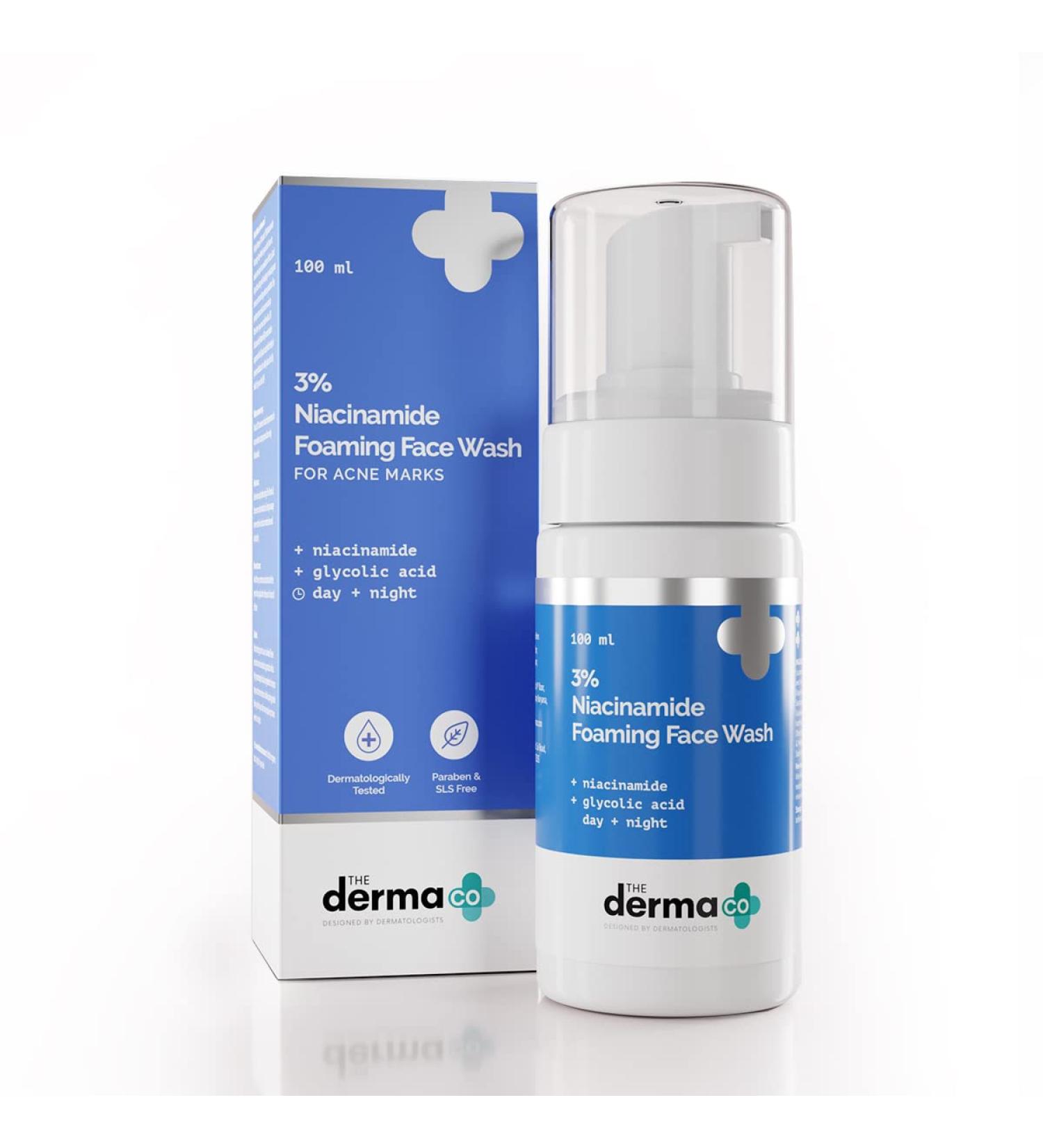 3% Niacinamide Foaming Face Wash | Gentle Cleansing for All Skin Types | Controls Oil & Reduces Acne Marks | 3.38 Fl Oz - Buy Online on GoSupps.com