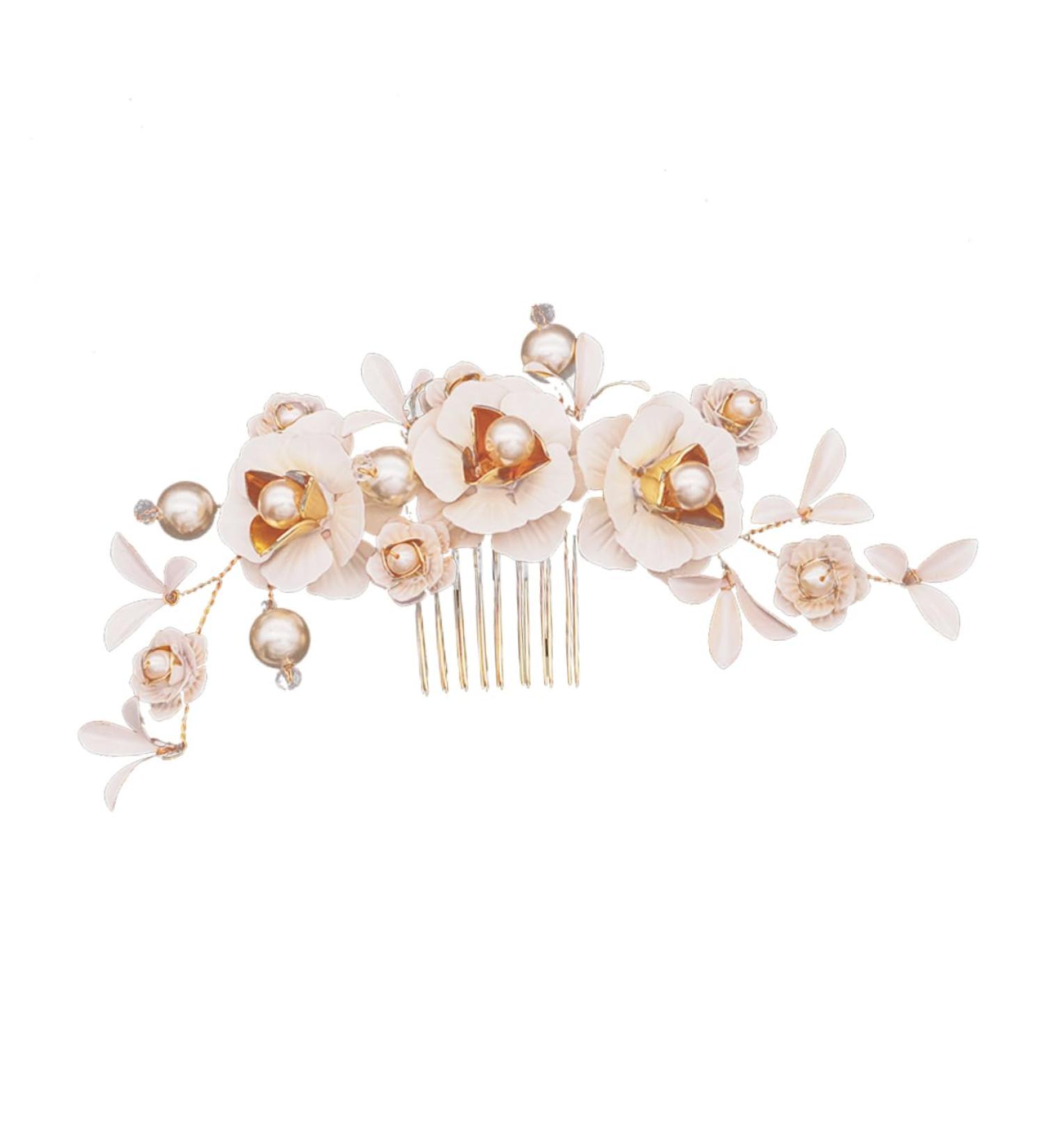 Ipetboom Bridal Headpiece Crystal Headpiece Women Hair Accessories Hair Jewels for Women Bridal Headdress Soap Dispenser Foam Tiara Bridal Comb Bride Wedding Hair Comb - Buy Online on GoSupps.com