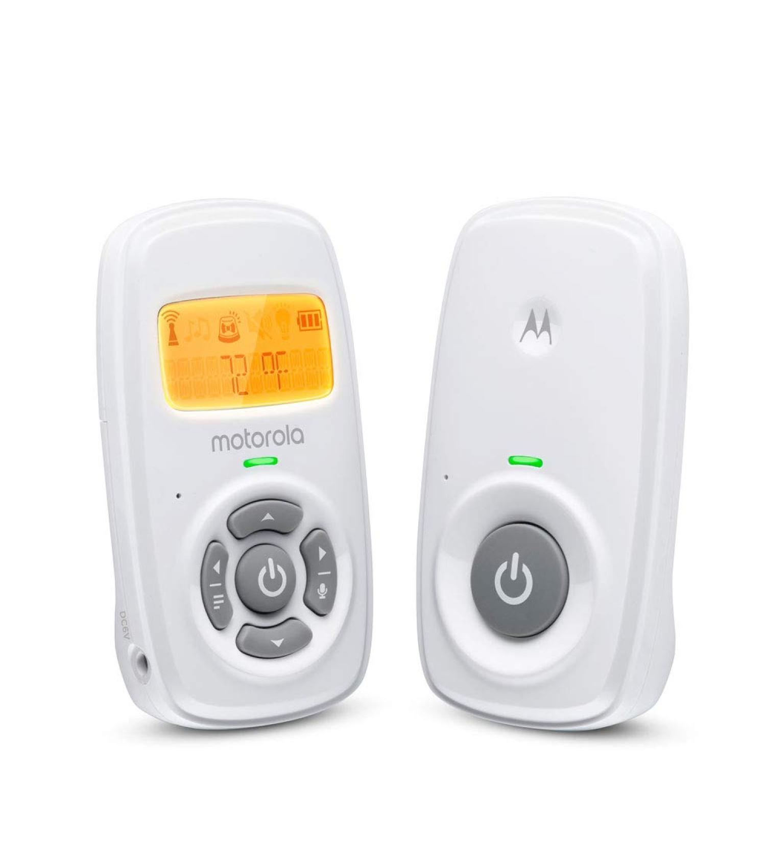 Motorola MBP24 Audio Baby Monitor with Room Temperature Display - Two-Way Talk - High Sensitivity Microphone | White - Buy Online on GoSupps.com