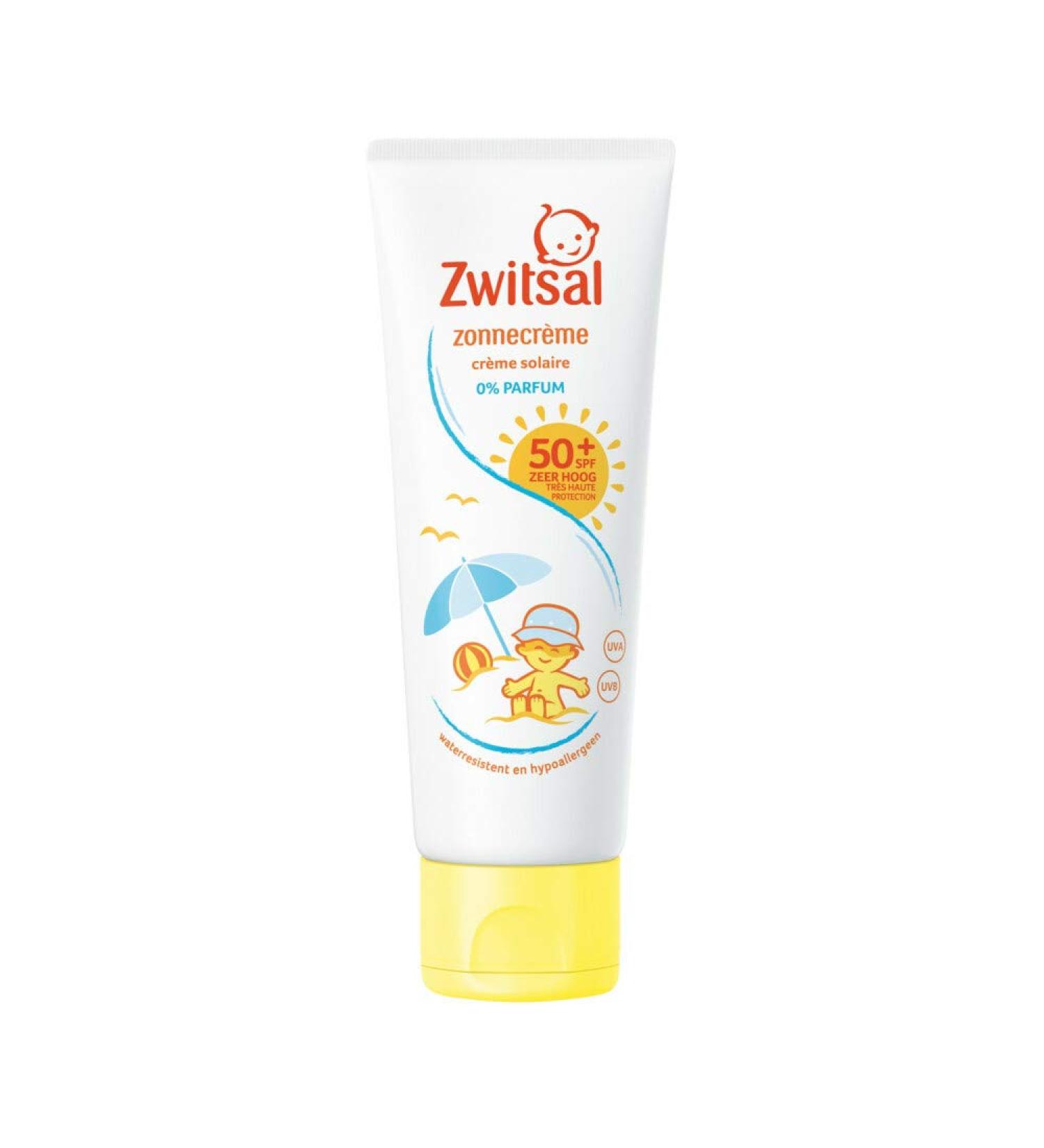 Zwitsal Sun Cream SPF50+ 0% perfume - 75ml - baby sun brand perfume free