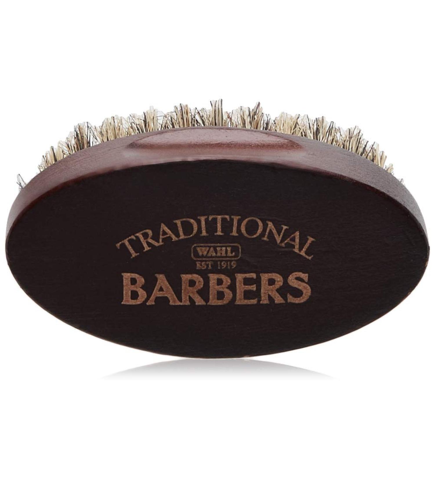 Wahl Canada Traditional Barbers Boar Bristle Beard Brush Gently Shapes and Cleans Out Beards Palm Sized Shaving Brush Shaving Brush Beard Brush Shaving Tools Contoured Wooden Handle - Model 6075 - Buy Online on GoSupps.com